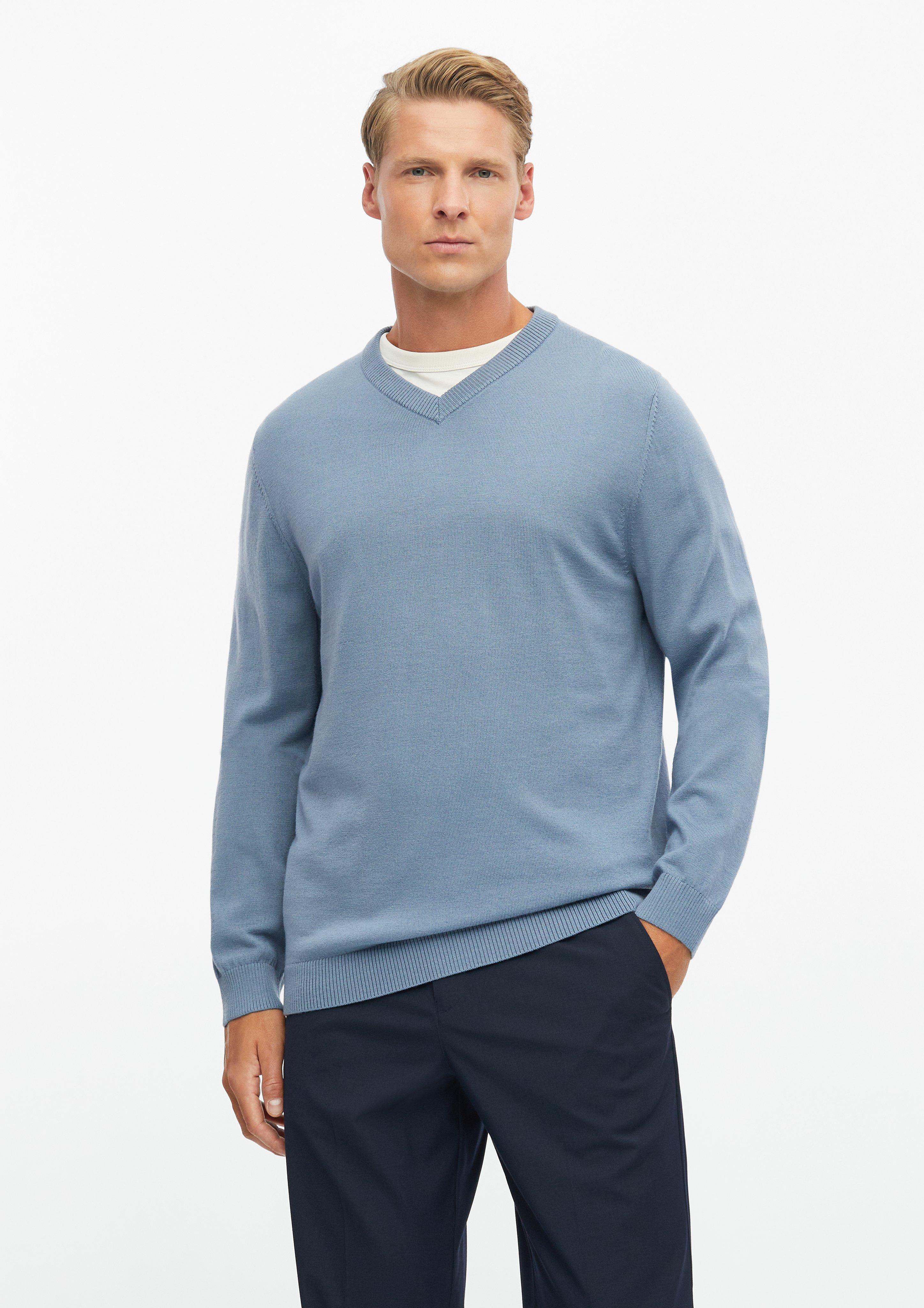Hommes Pull en tricot en bleu de s.Oliver BLACK LABEL