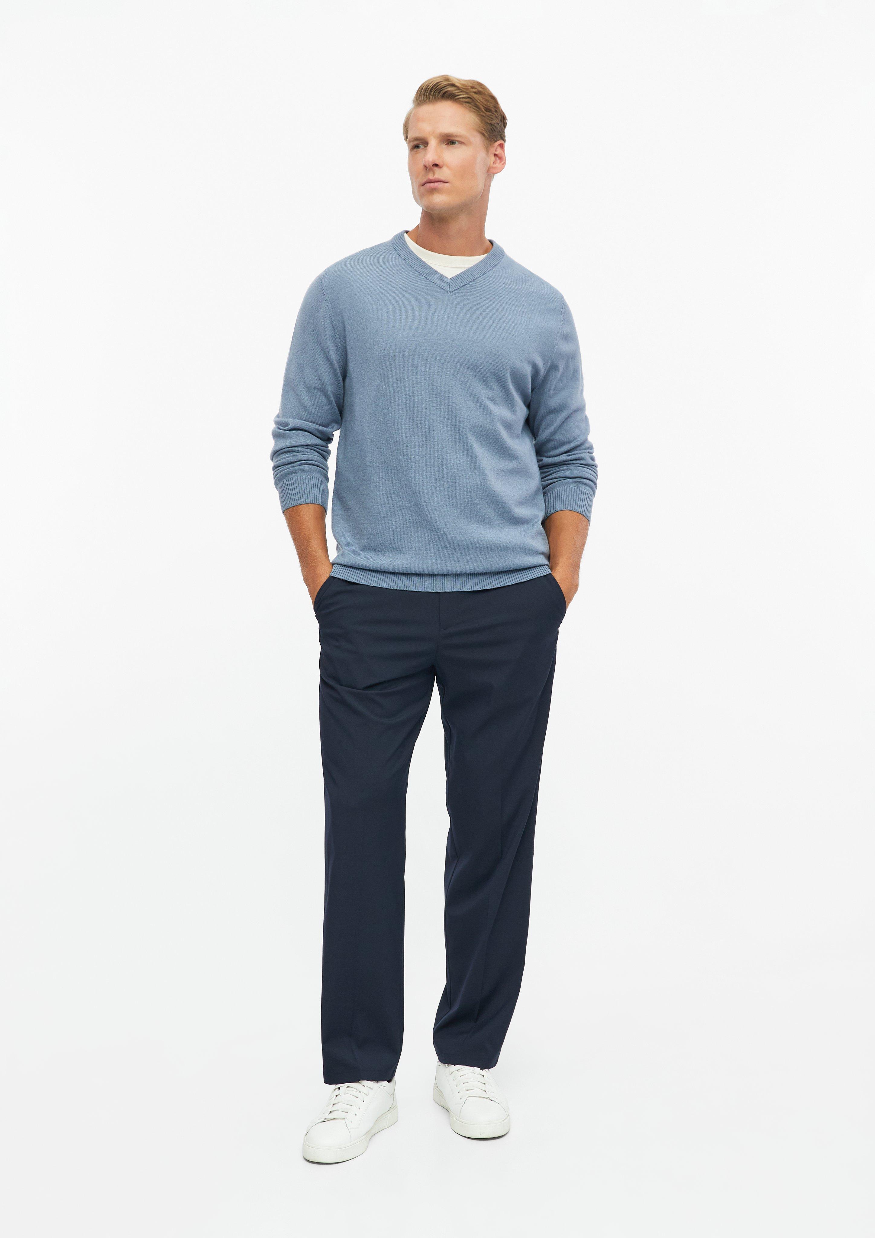Hommes Pull en tricot en bleu de s.Oliver BLACK LABEL