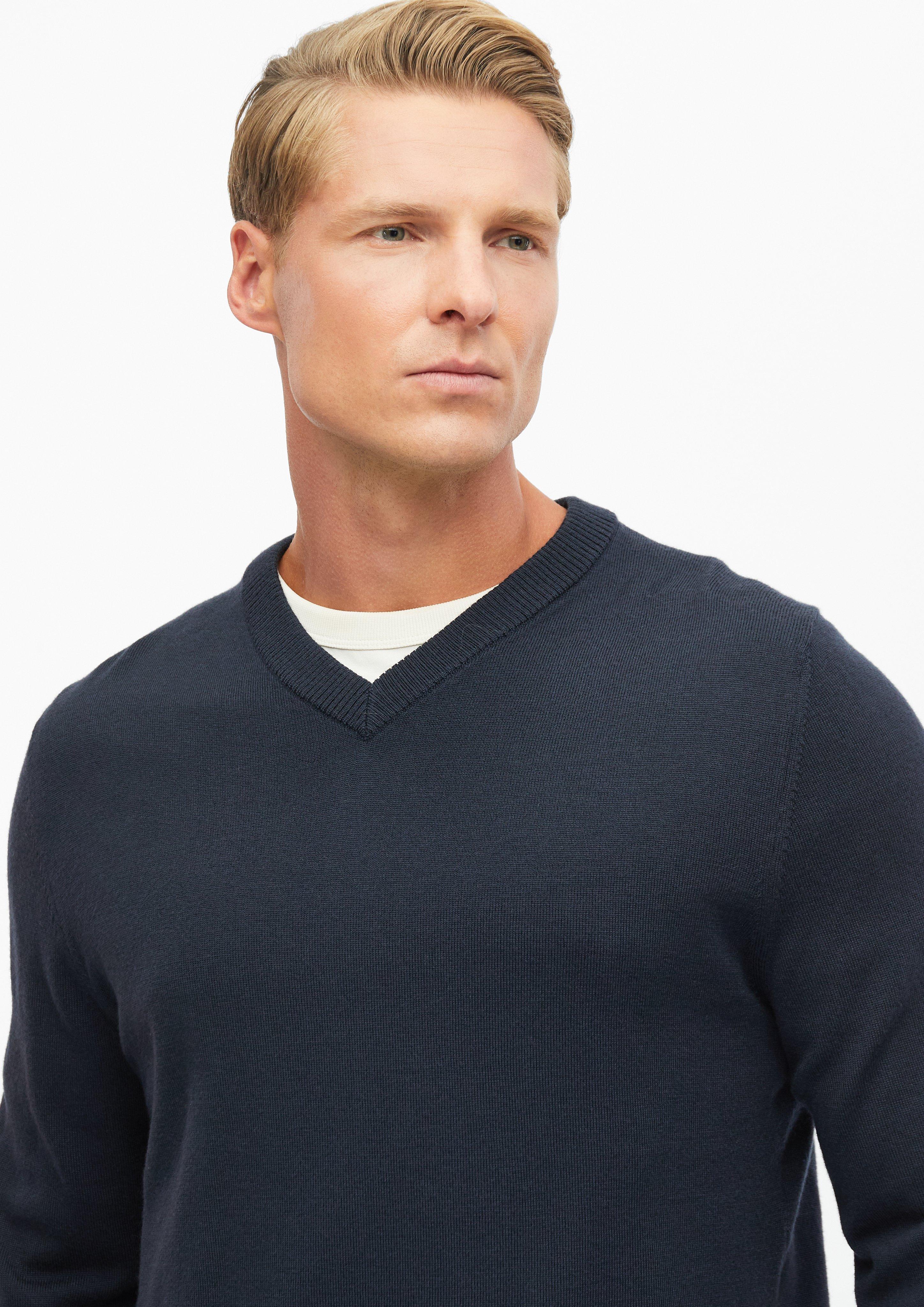 Herren Strickpullover in blau von s.Oliver BLACK LABEL