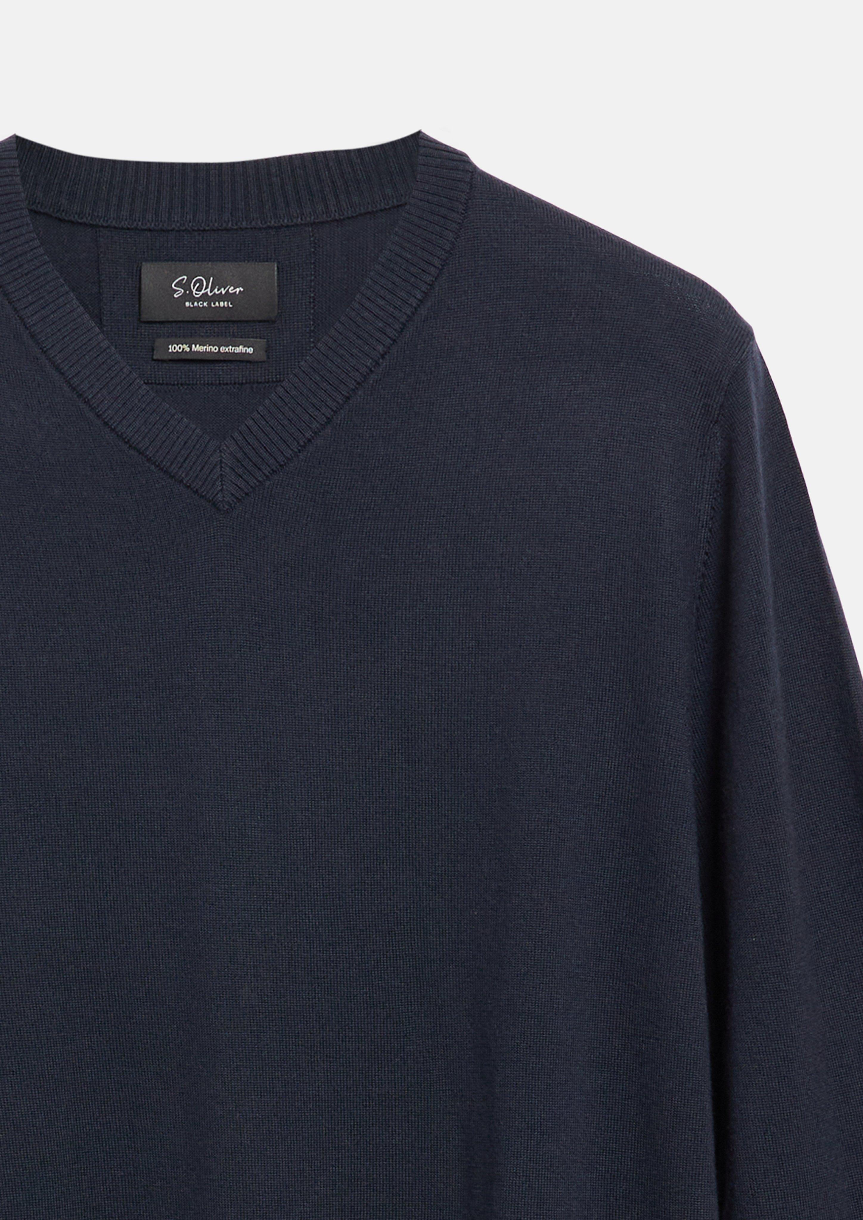 Herren Strickpullover in blau von s.Oliver BLACK LABEL