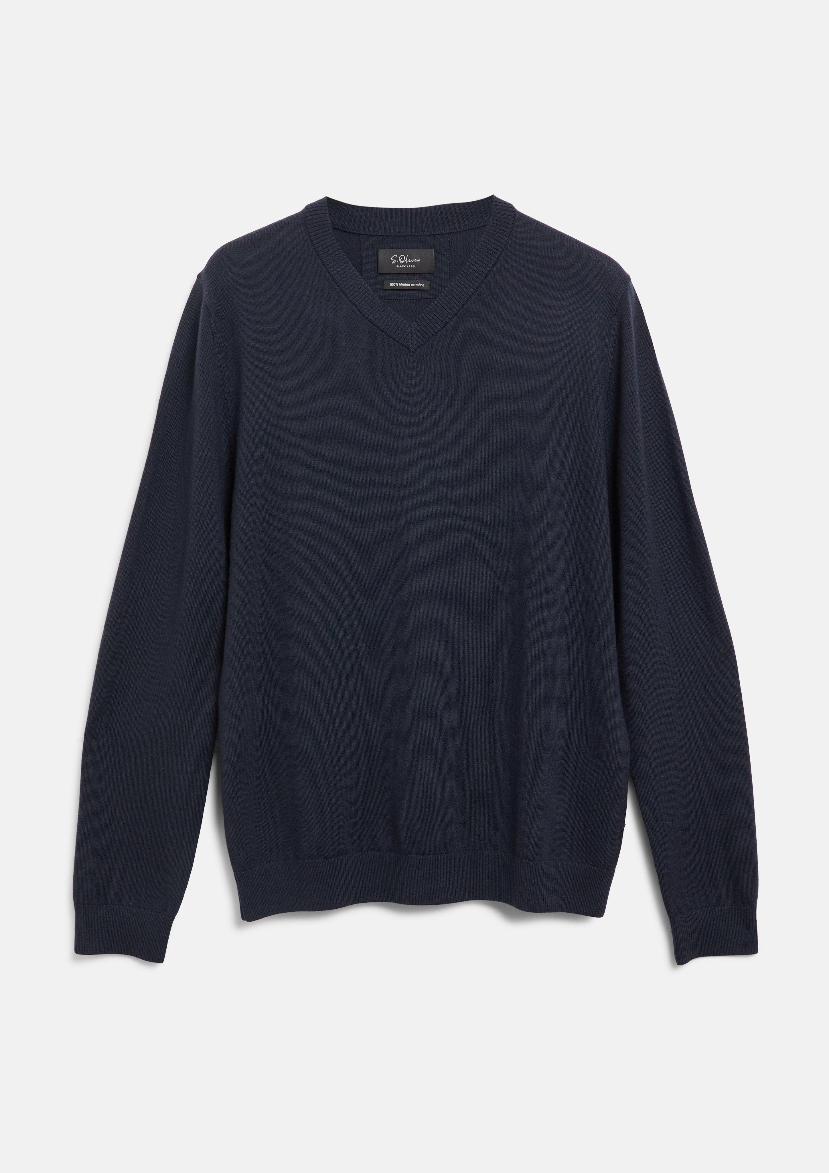 Herren Strickpullover in blau von s.Oliver BLACK LABEL