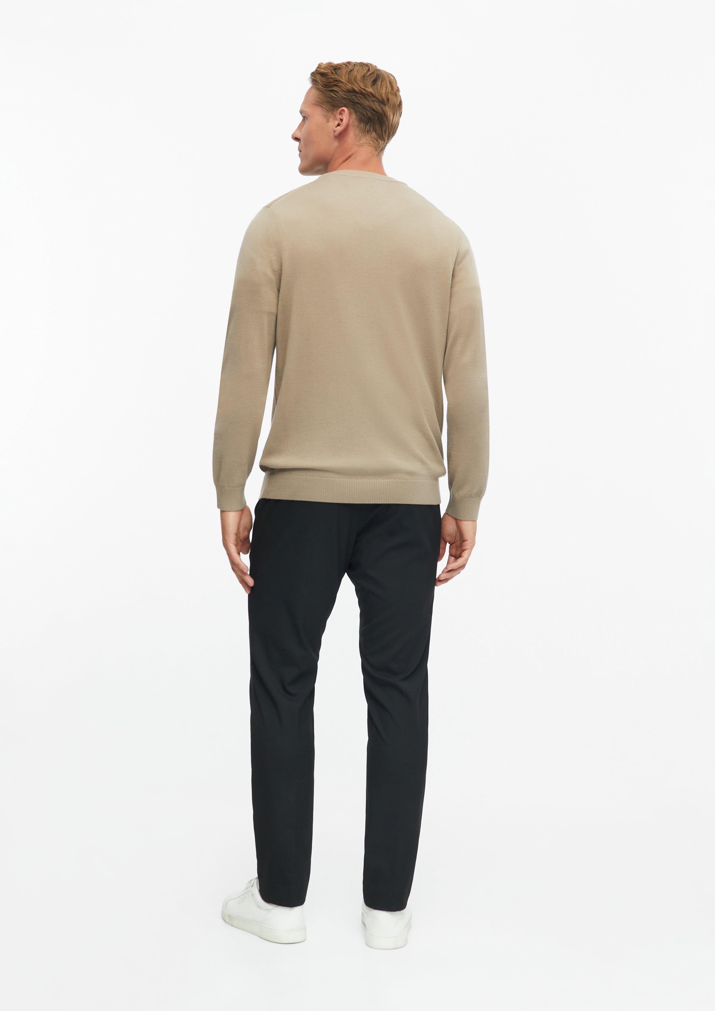Men Knitted pullover in brown by s.Oliver BLACK LABEL