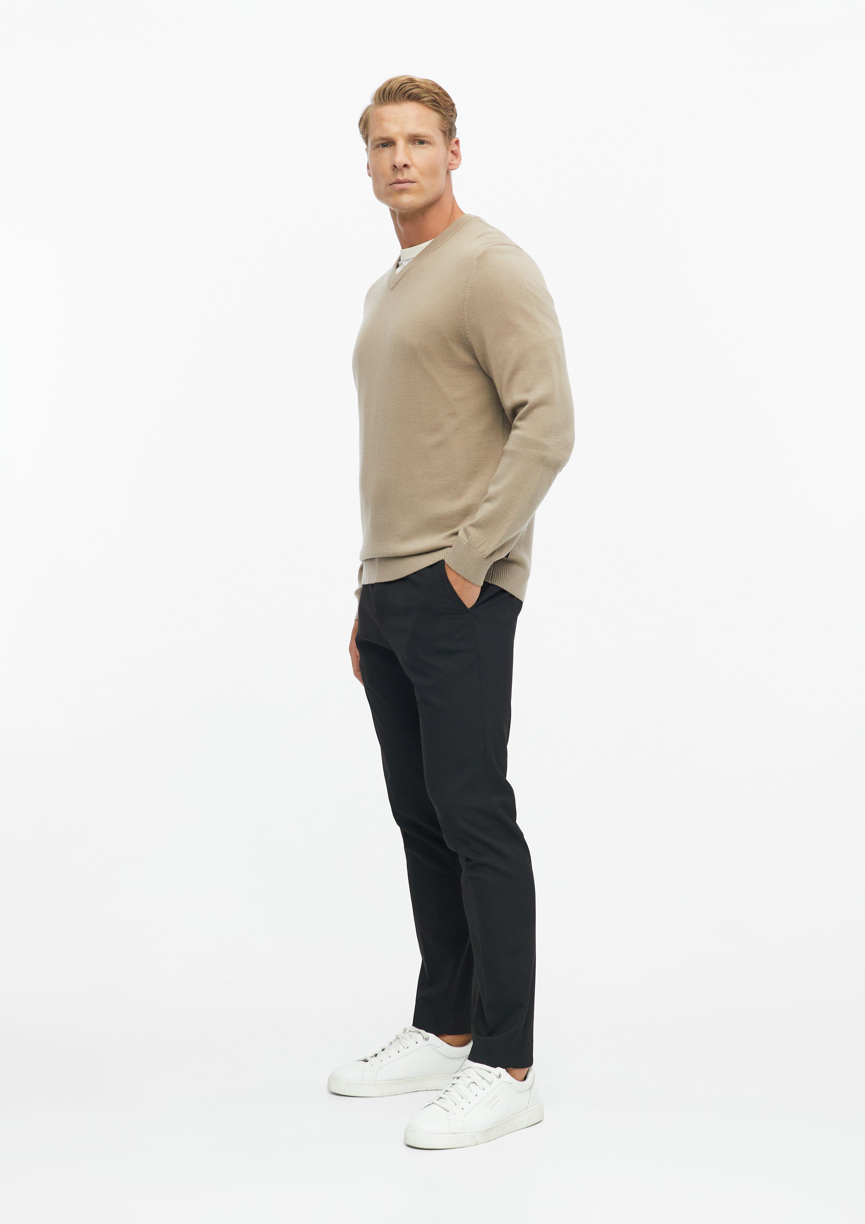 Men Knitted pullover in brown by s.Oliver BLACK LABEL
