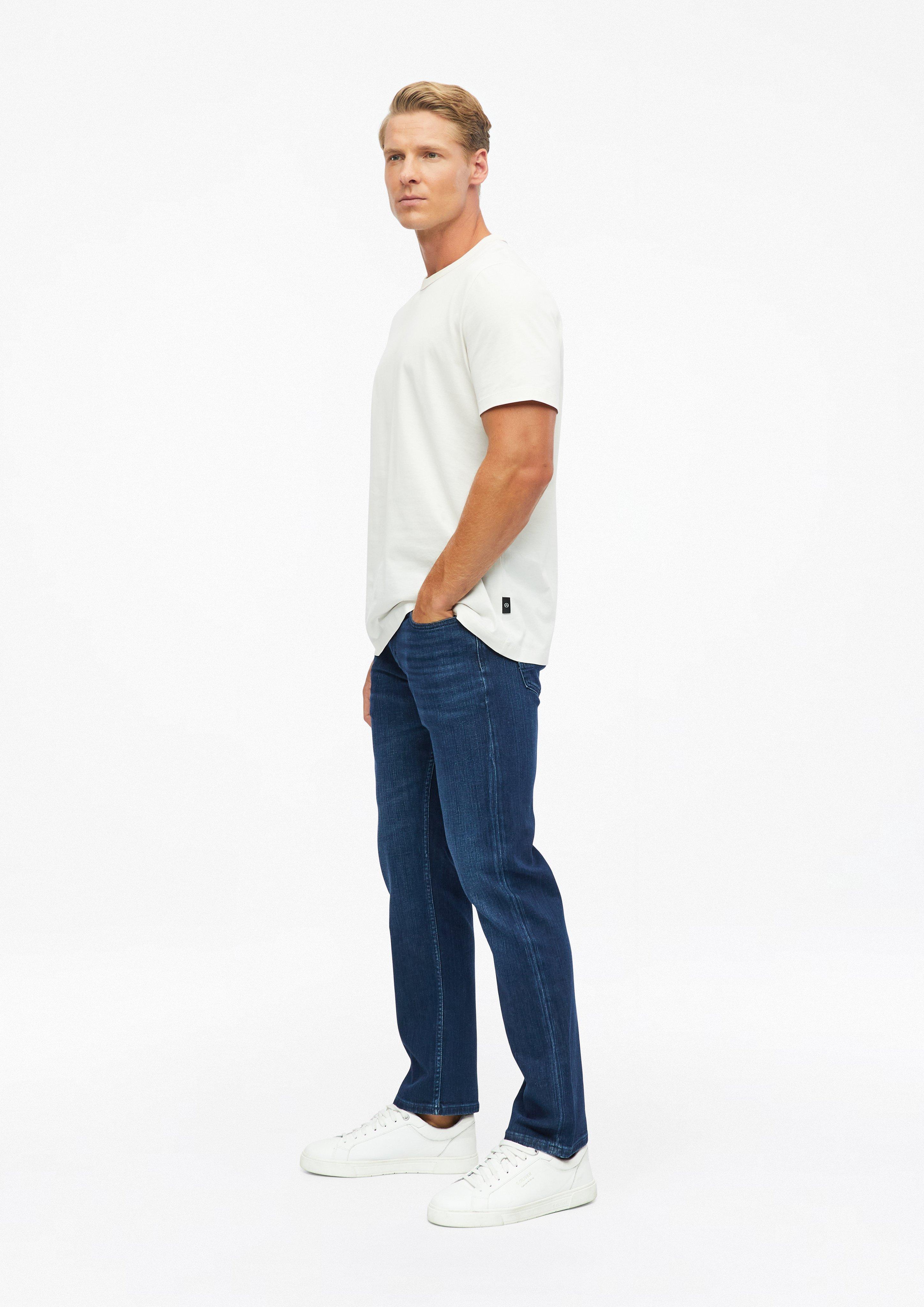 Men Jeans / Straight Fit / Mid Rise in blue by s.Oliver BLACK LABEL