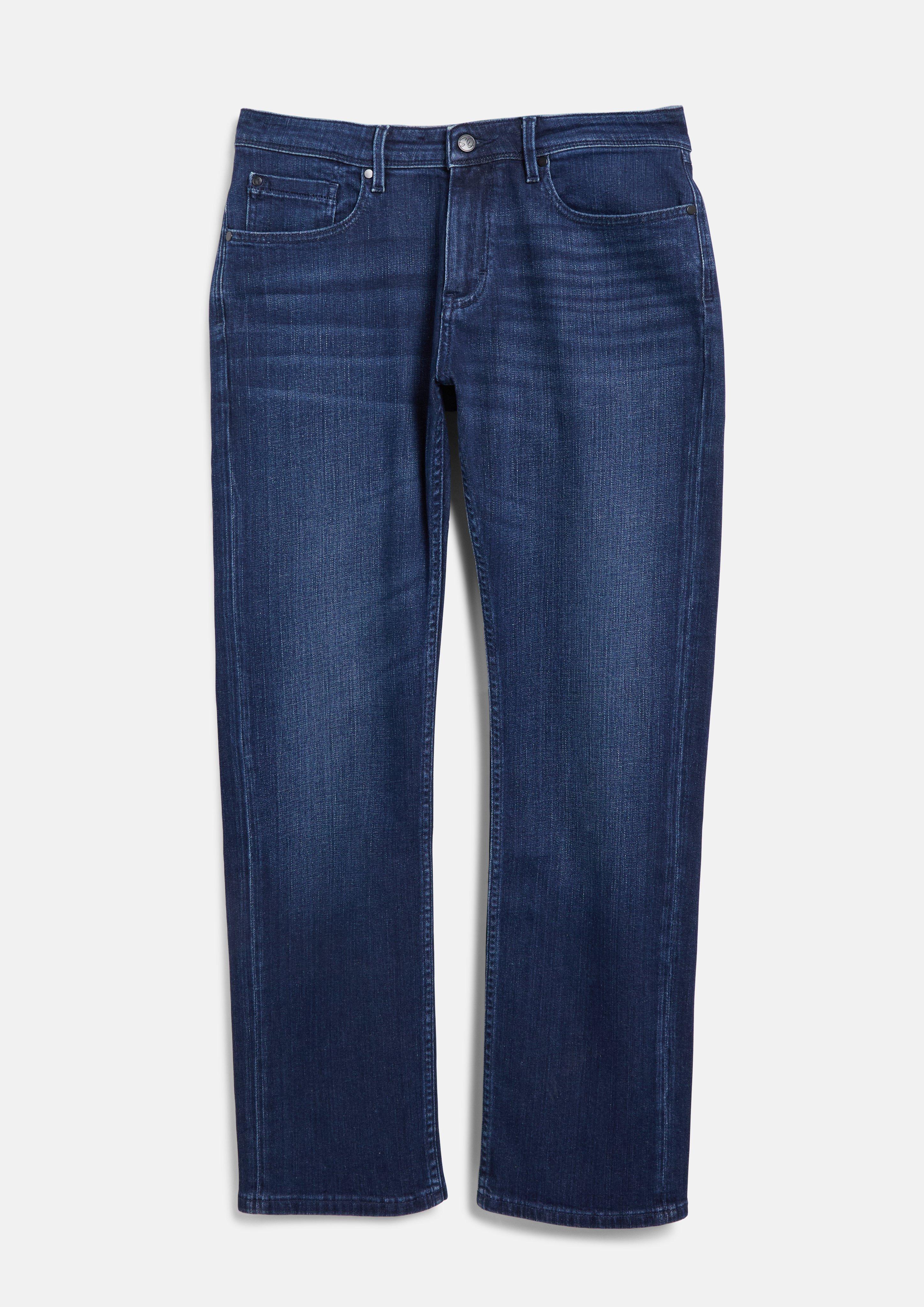 Jeans hlače / kroj Straight Fit / Mid Rise v barvi temno modra od s.Oliver BLACK LABEL
