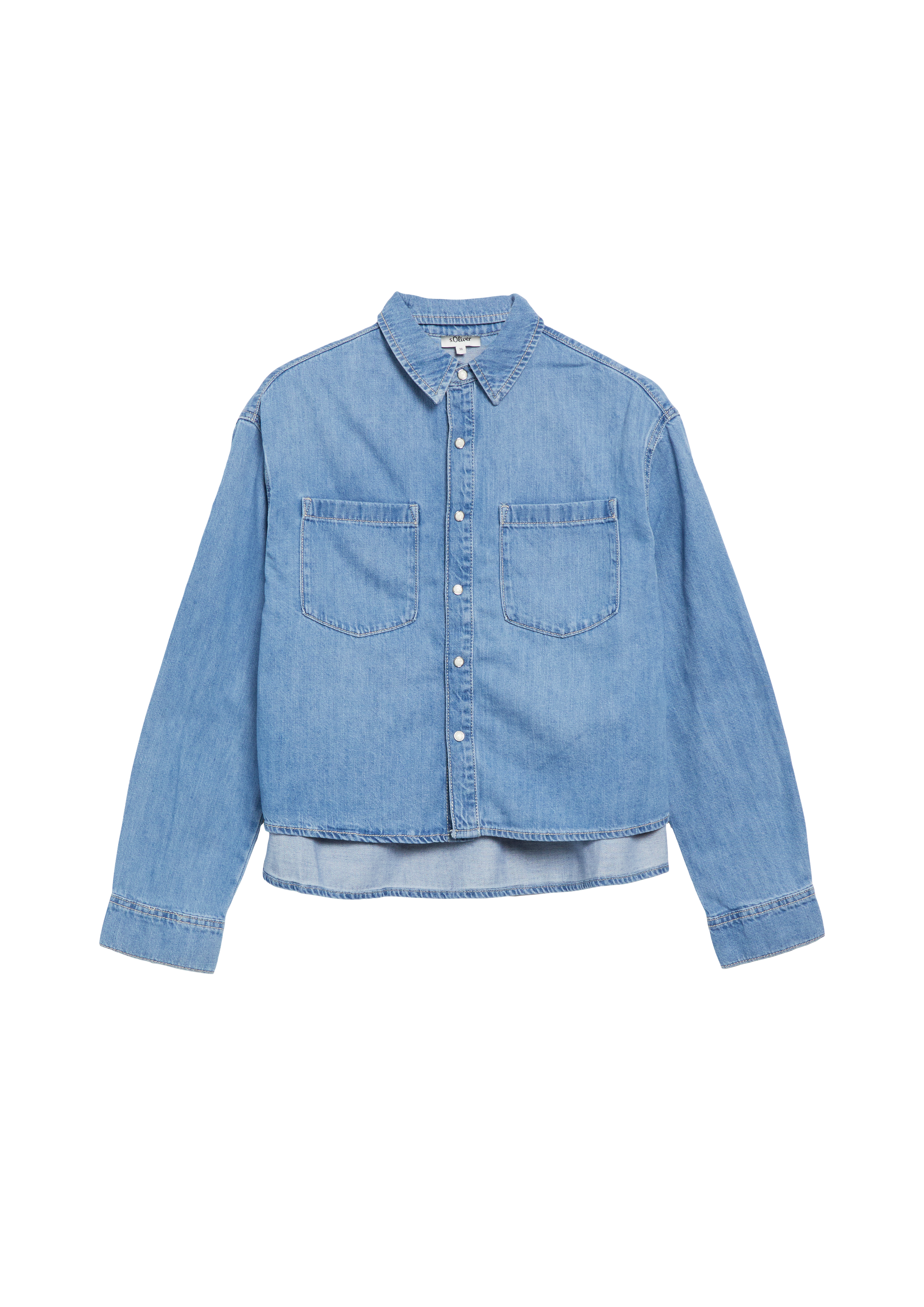 Korte denimblouse