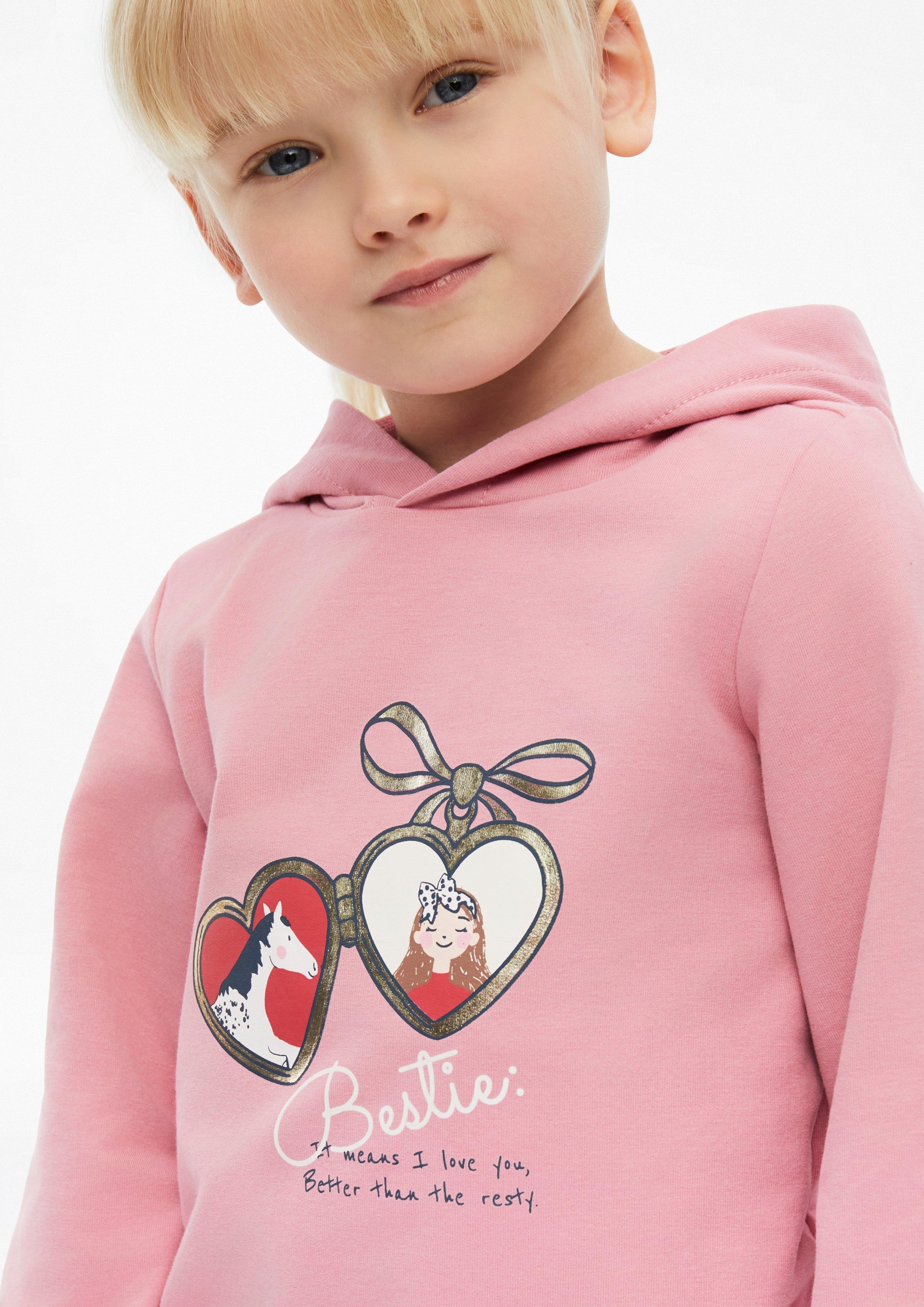 Junior Sweatshirt in roze van s.Oliver