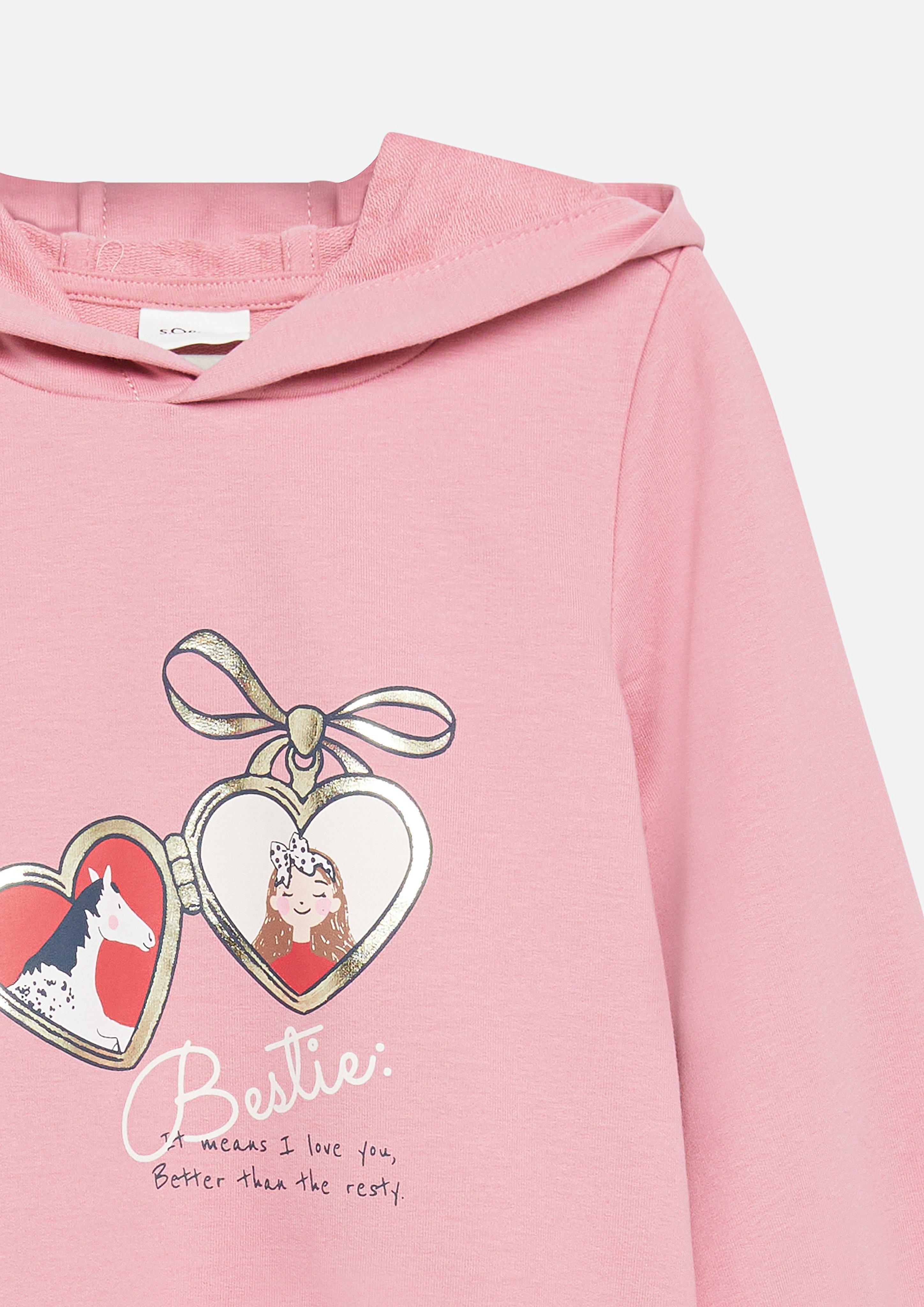 Kinder Sweatshirt in pink von s.Oliver