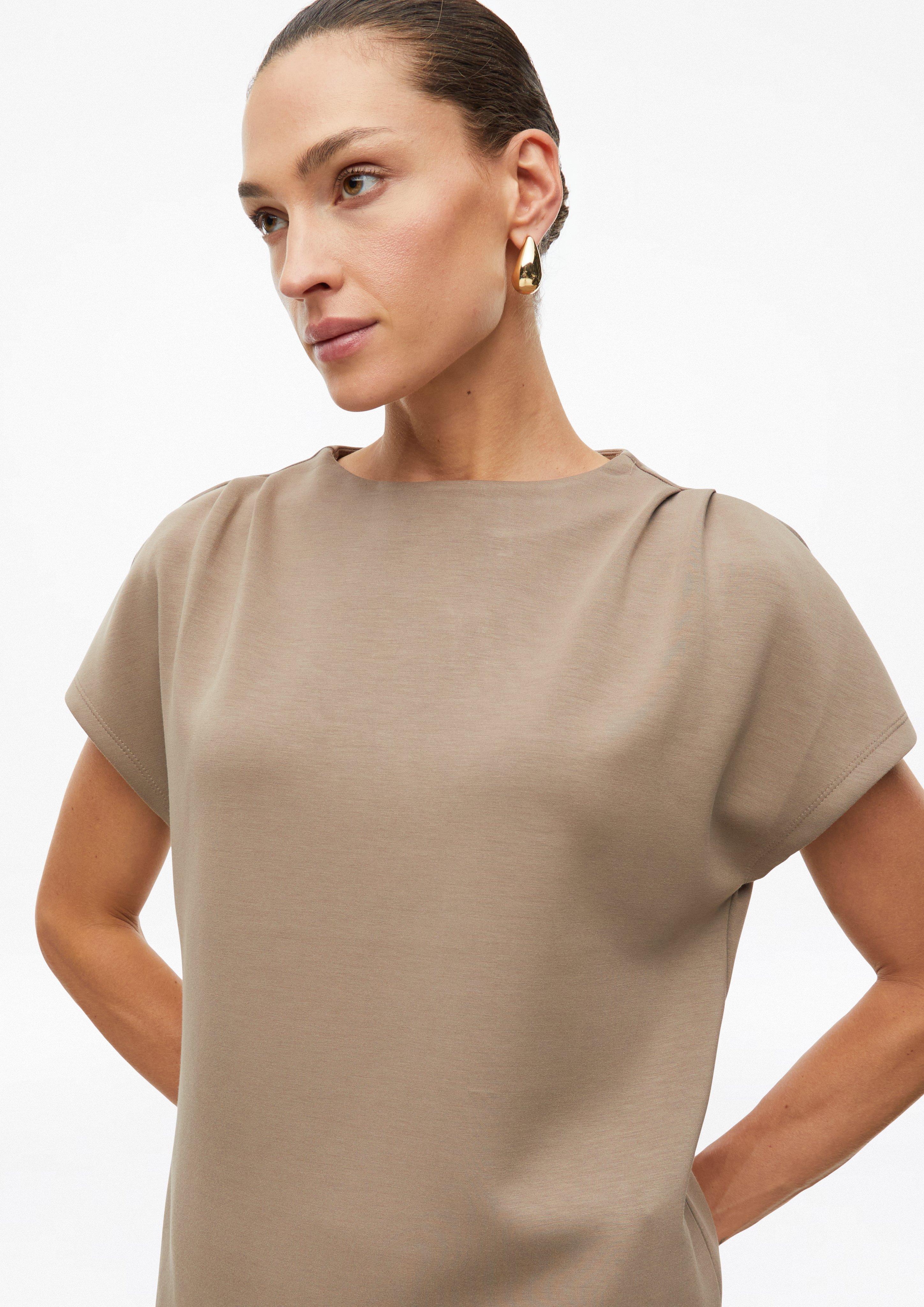 Damen Scuba-Sweatshirt mit Falten-Details in braun von s.Oliver BLACK LABEL