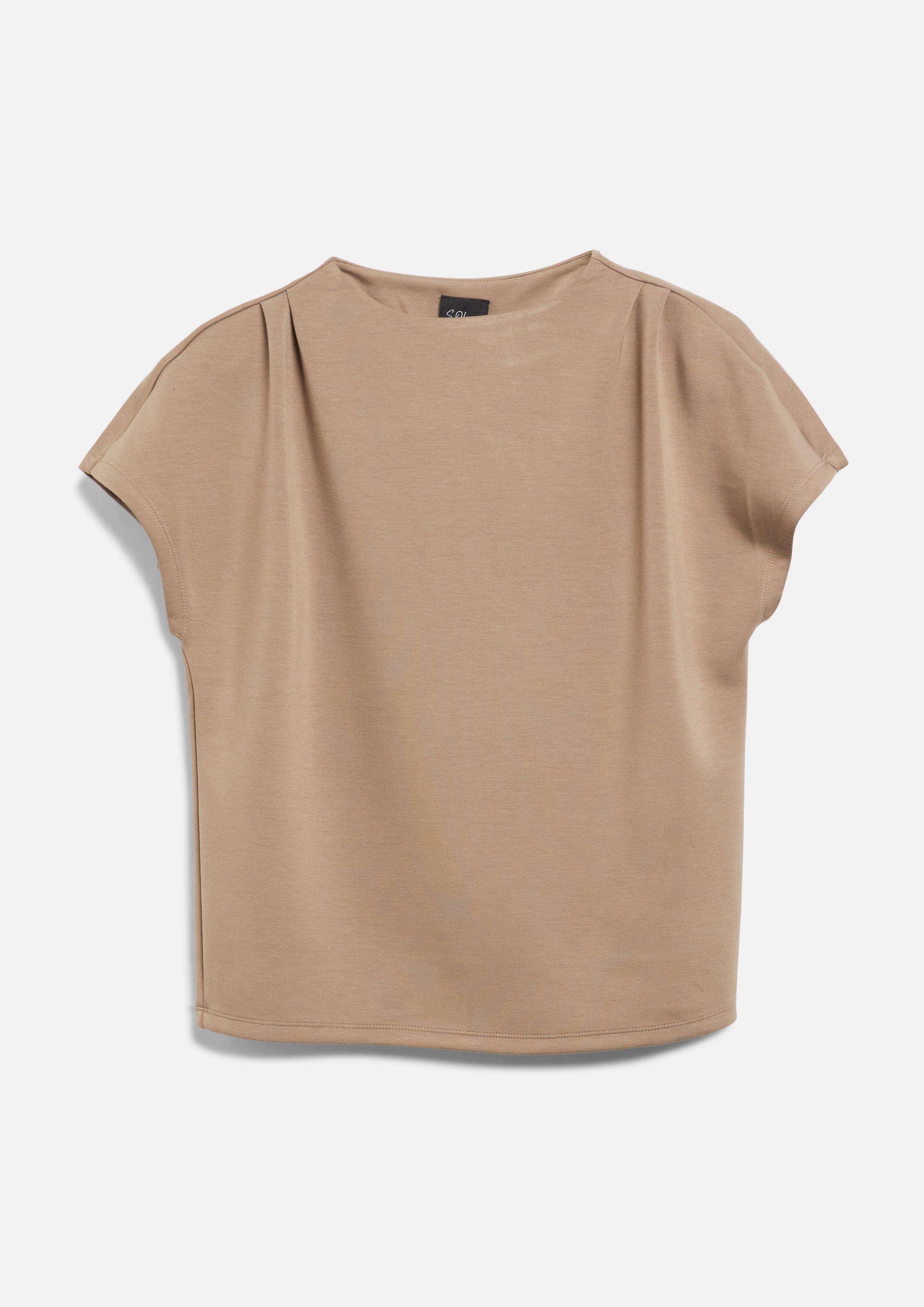 Damen Scuba-Sweatshirt mit Falten-Details in sandstein von s.Oliver BLACK LABEL