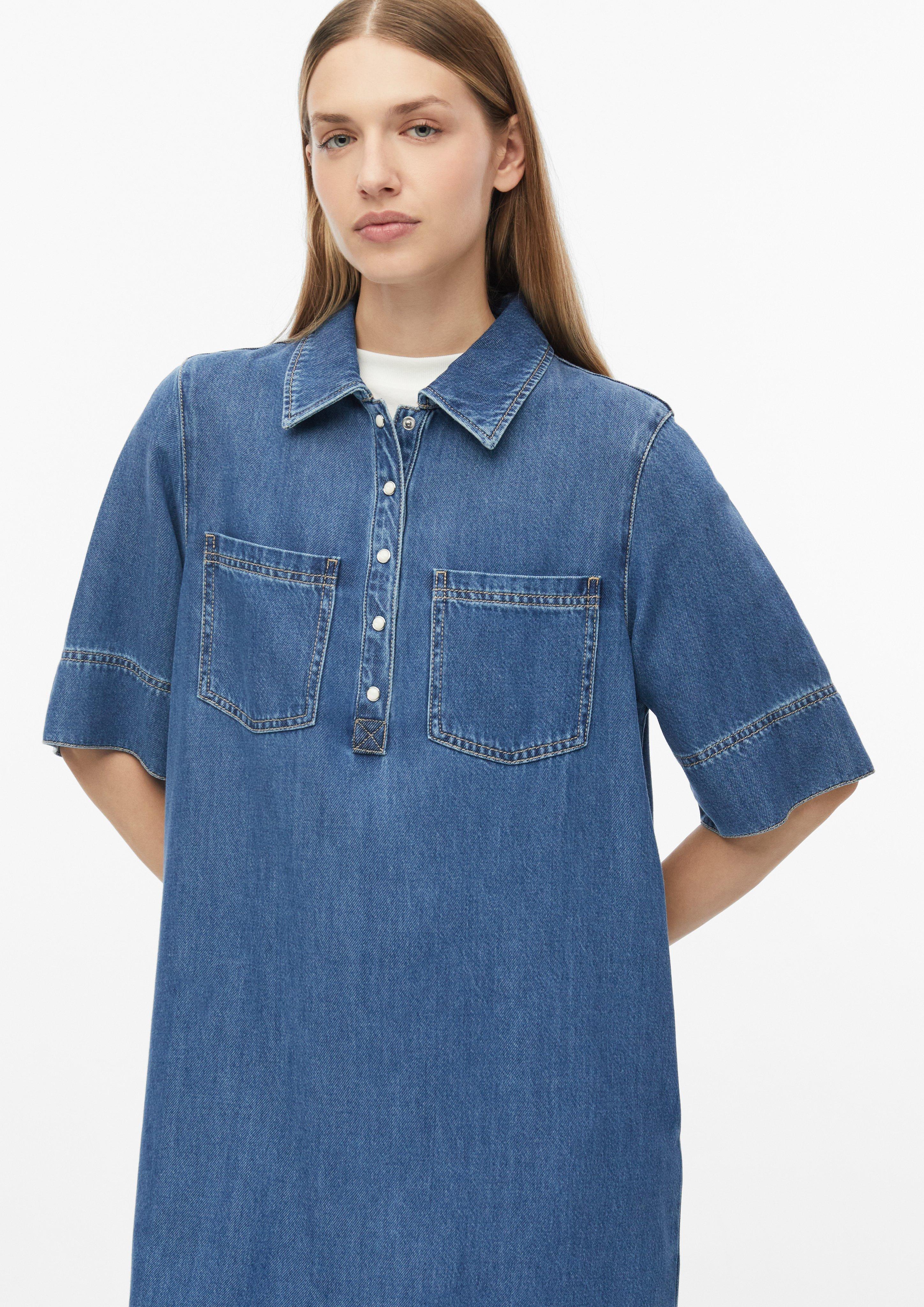 Damen Kurzes Jeanskleid mit Eingrifftaschen in blau von s.Oliver