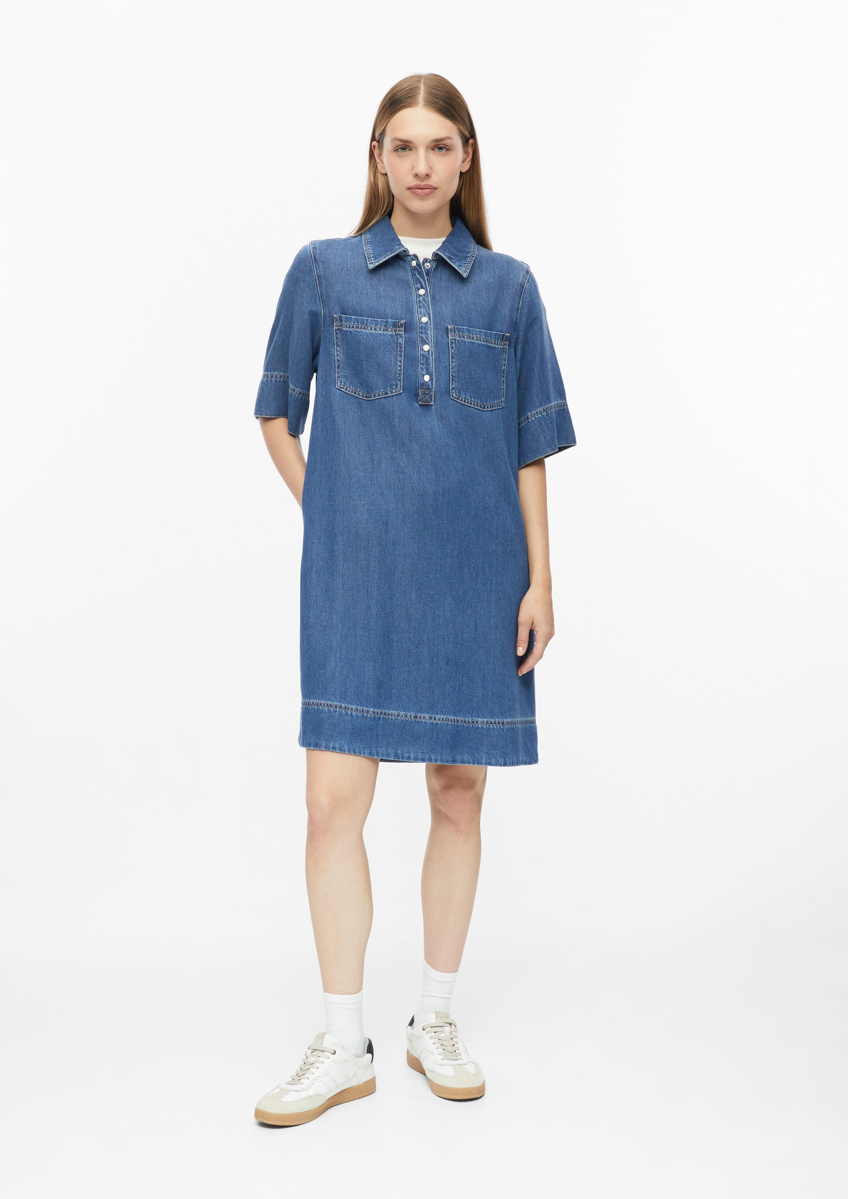 Damen Kurzes Jeanskleid mit Eingrifftaschen in blau von s.Oliver