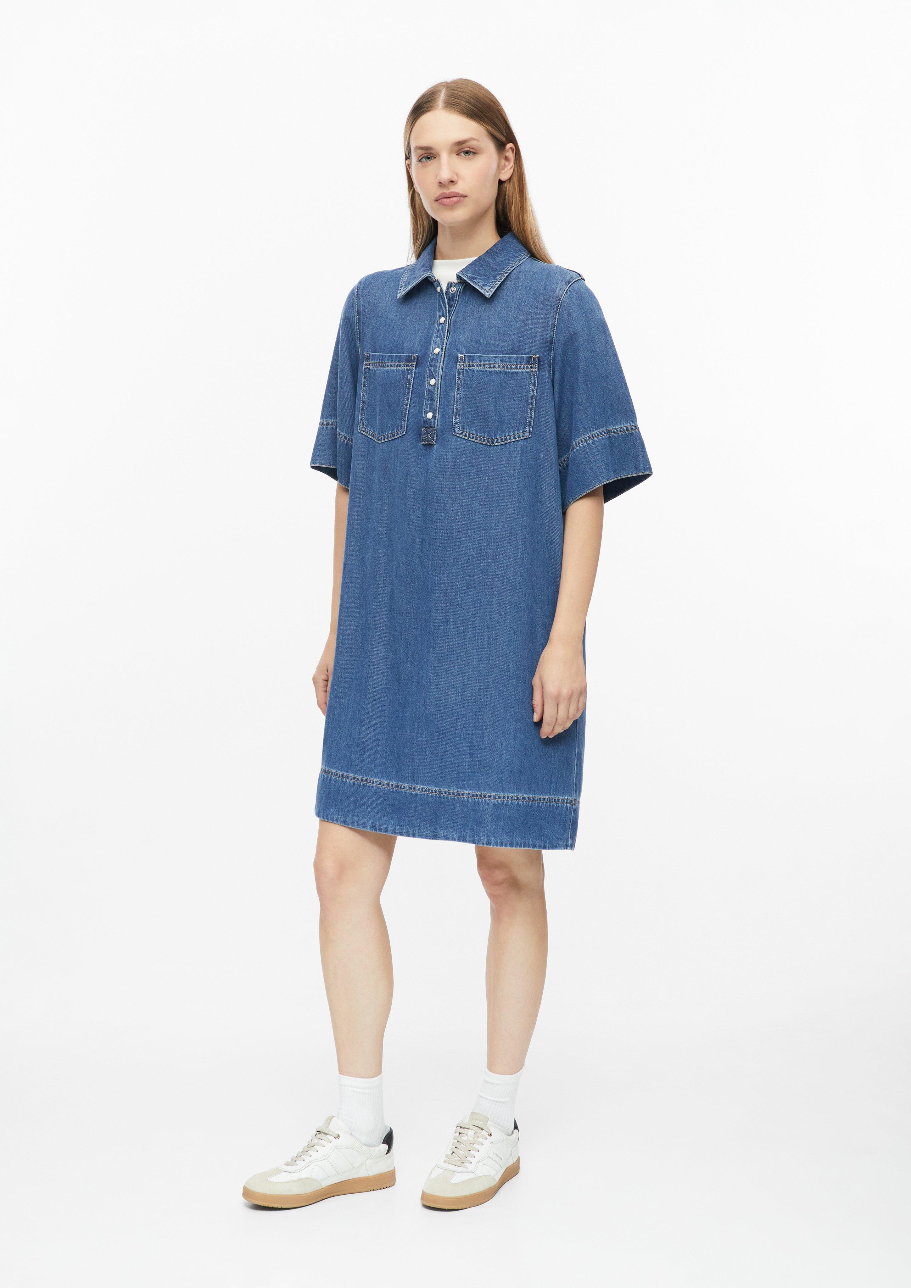 Damen Kurzes Jeanskleid mit Eingrifftaschen in blau von s.Oliver