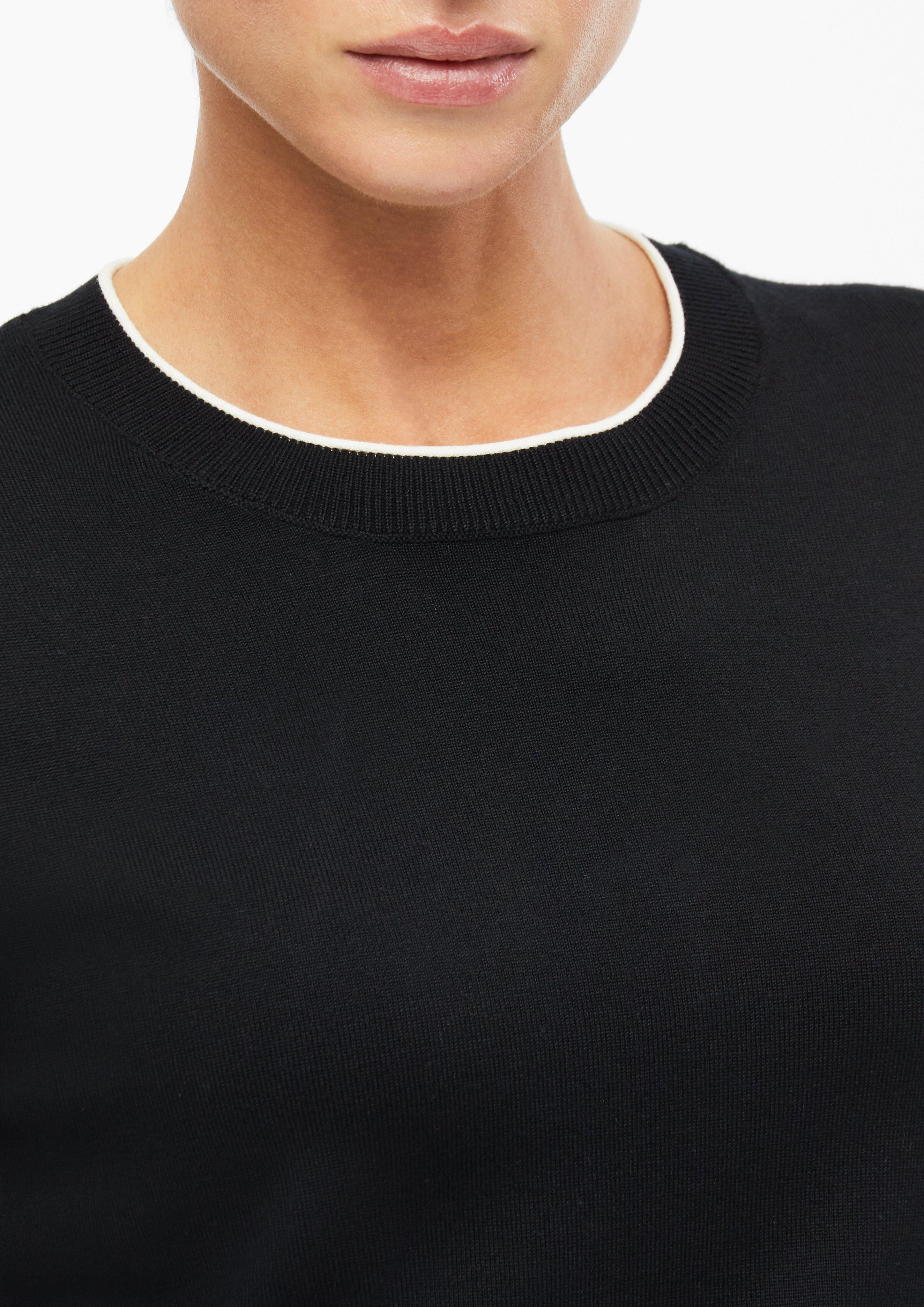 Femmes Pull en tricot en noir de s.Oliver BLACK LABEL