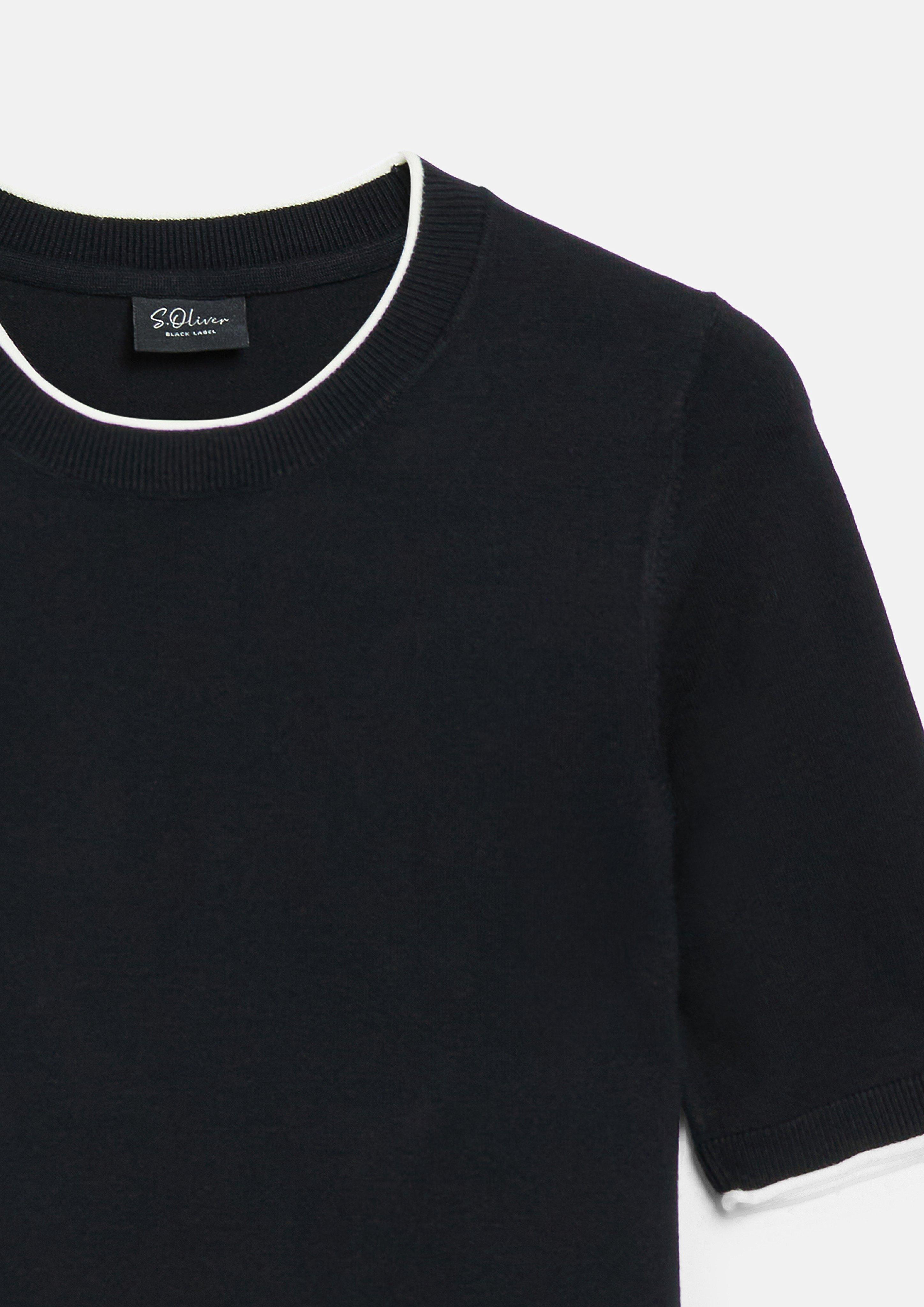 Femmes Pull en tricot en noir de s.Oliver BLACK LABEL