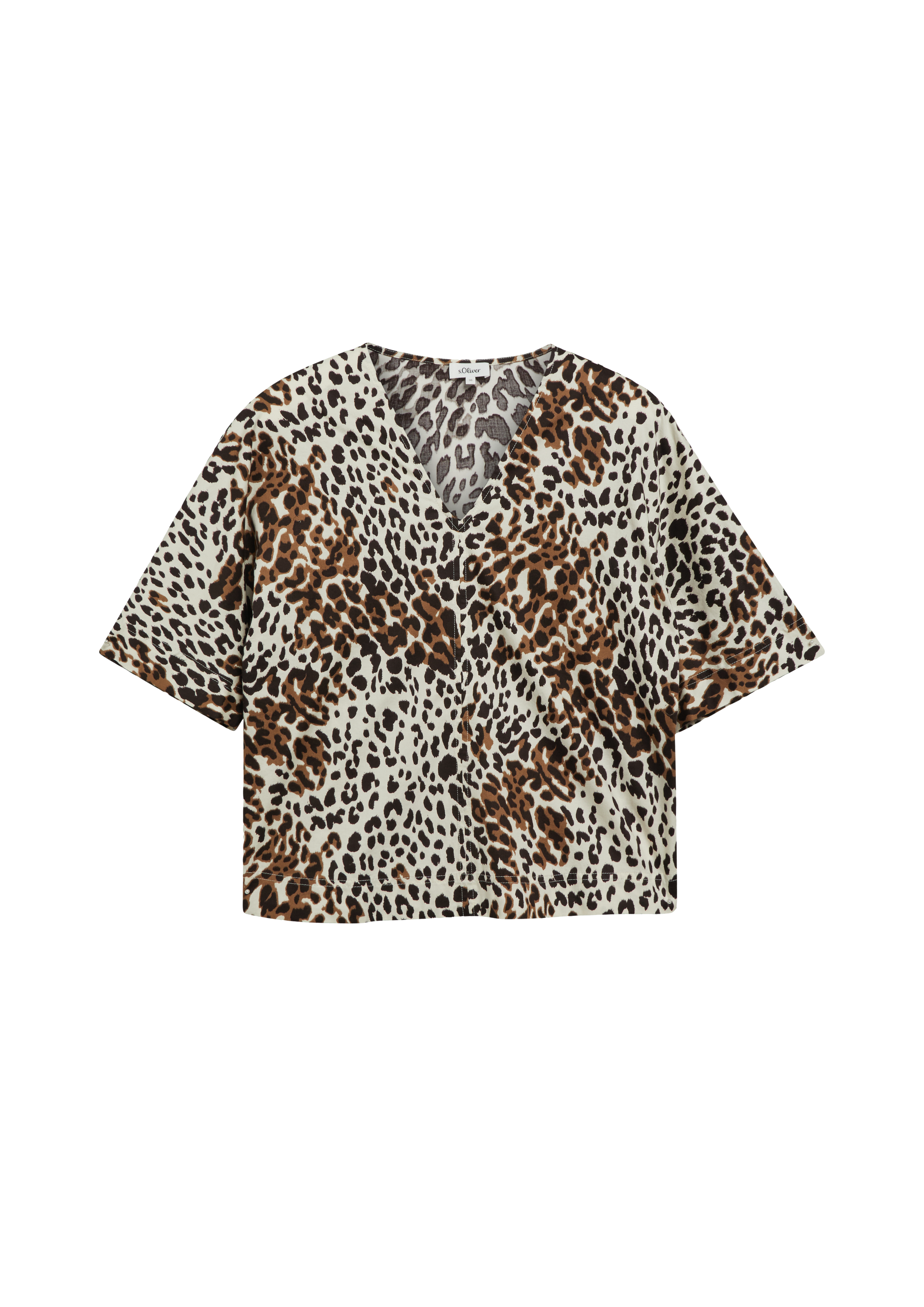 Baumwollbluse im Relaxed Fit