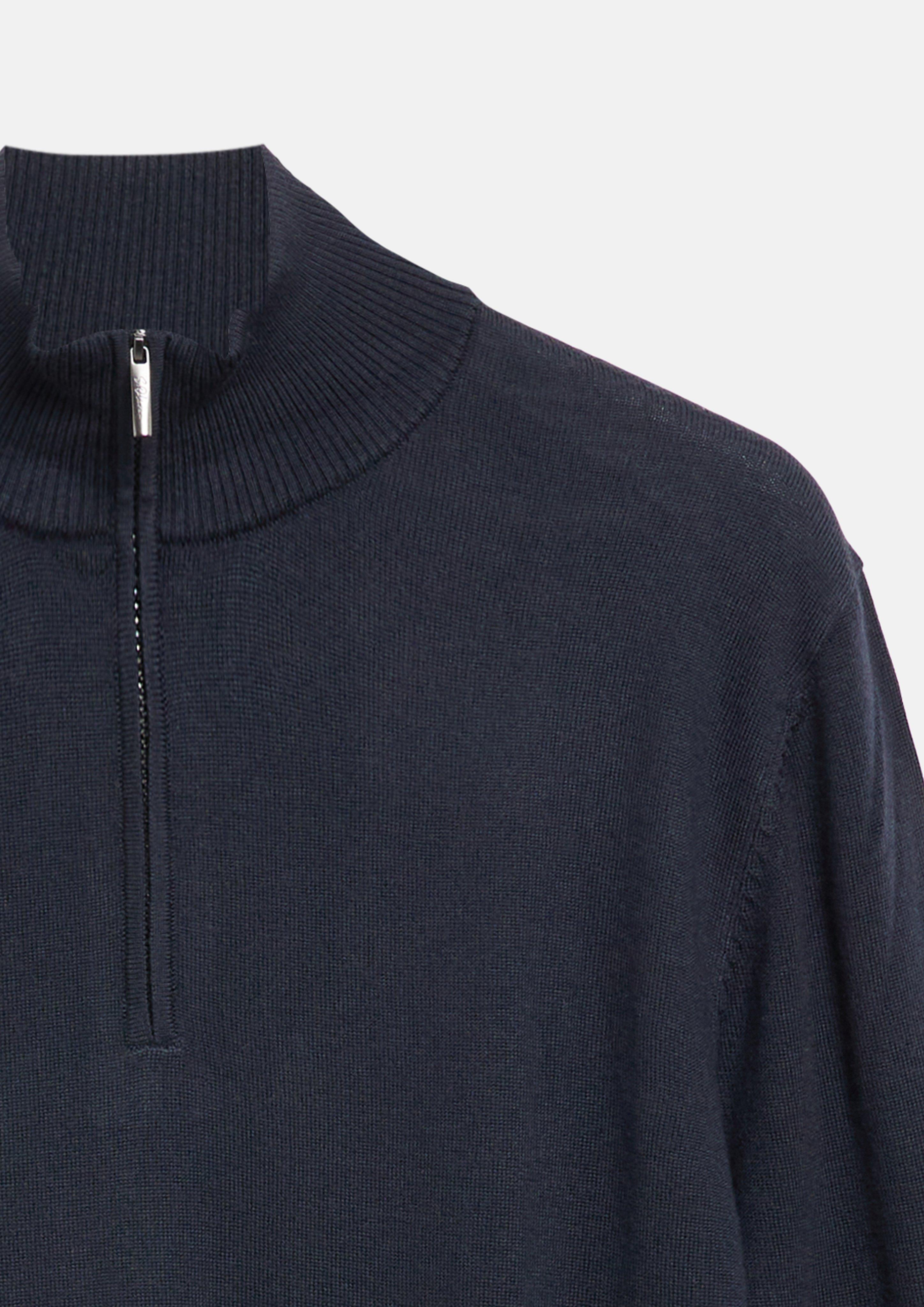 Hommes Pull en tricot en bleu de s.Oliver BLACK LABEL