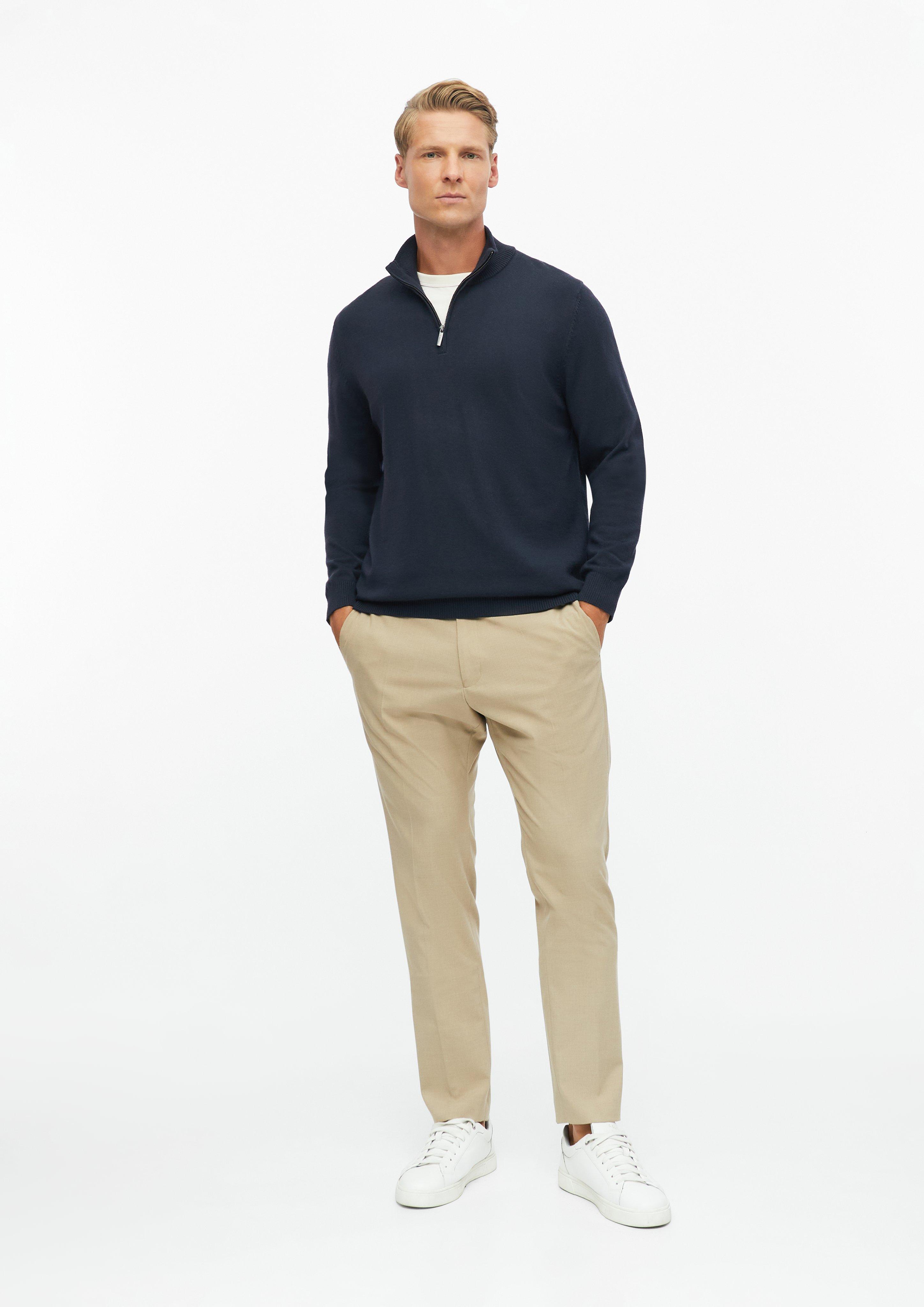 Hommes Pull en tricot en bleu de s.Oliver BLACK LABEL