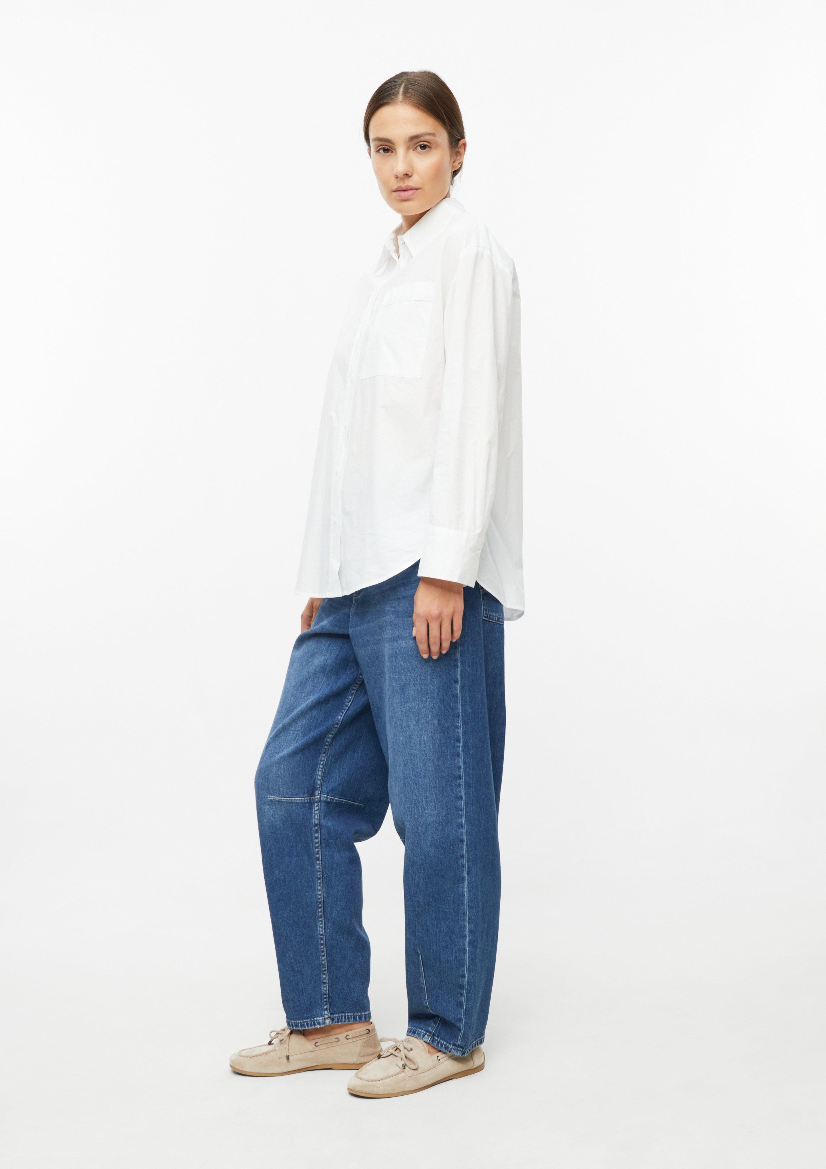 Damen Poplin-Bluse mit Brusttasche in weiß von s.Oliver