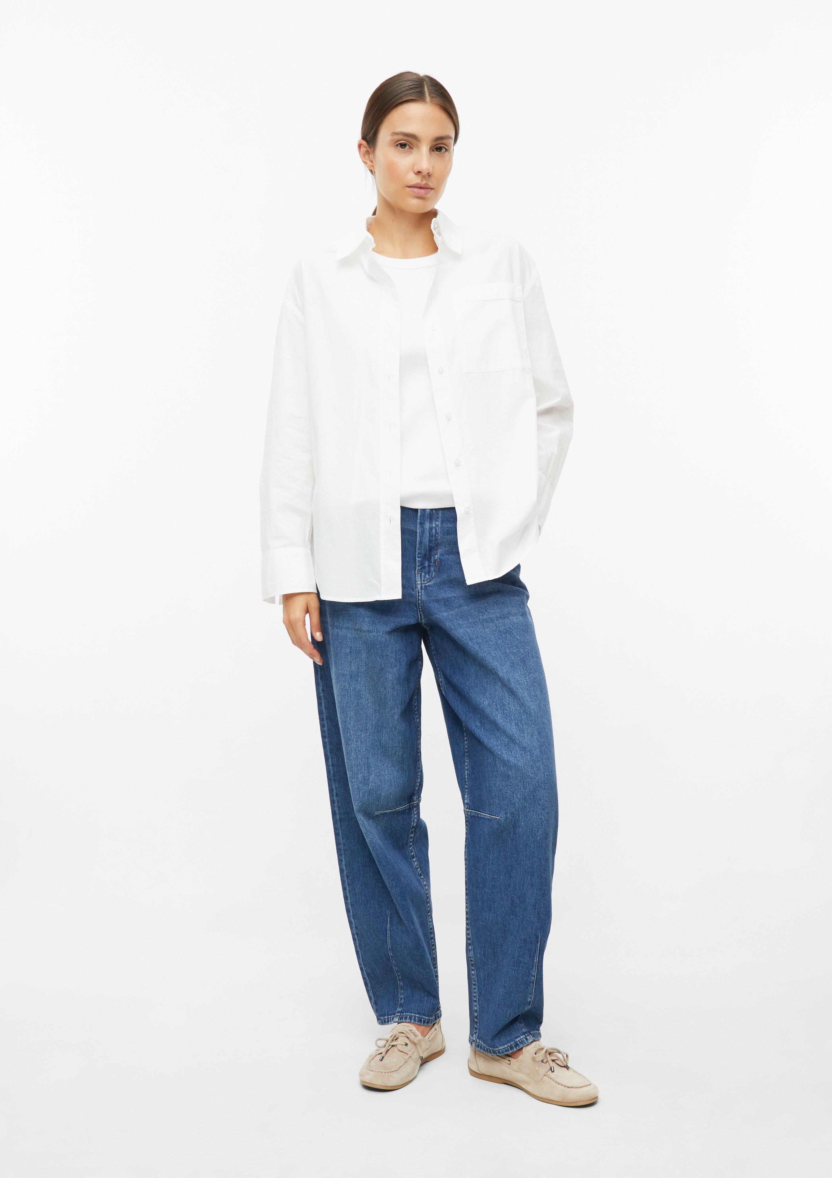 Damen Poplin-Bluse mit Brusttasche in weiß von s.Oliver