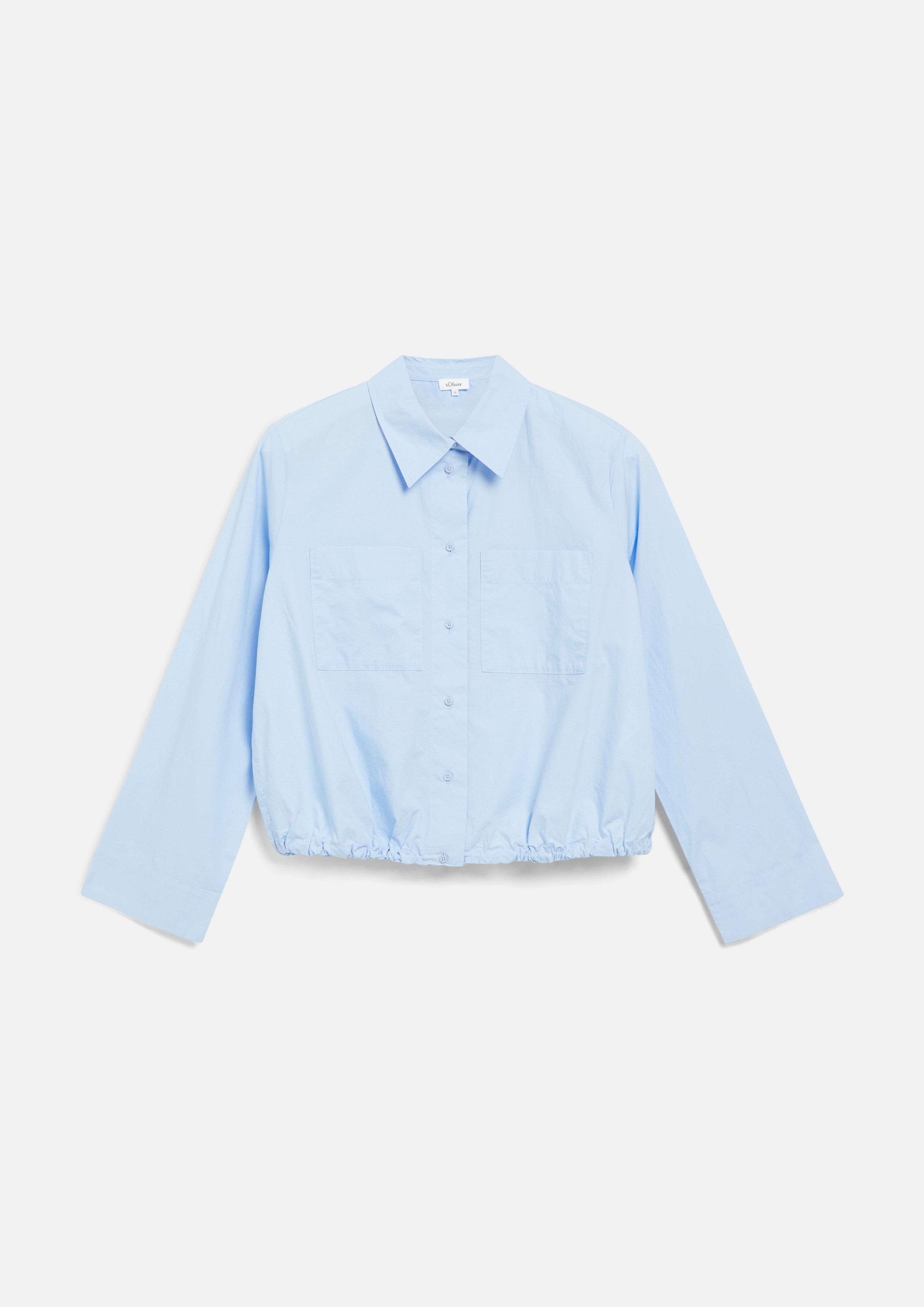 Damen Verkürzte Bluse mit O-Shape in hellblau von s.Oliver