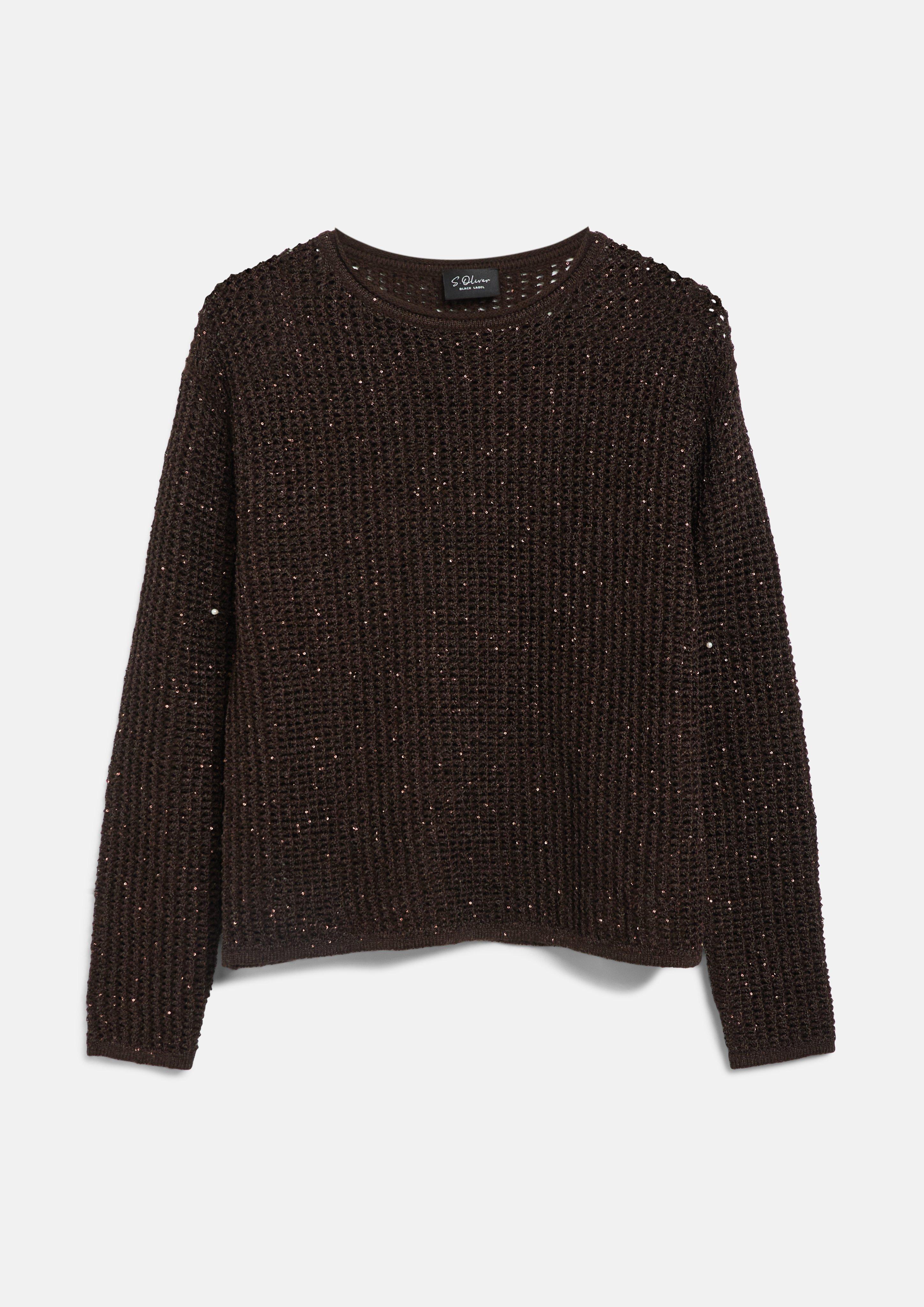 Strickpullover in Farbe dunkelbraun von s.Oliver BLACK LABEL
