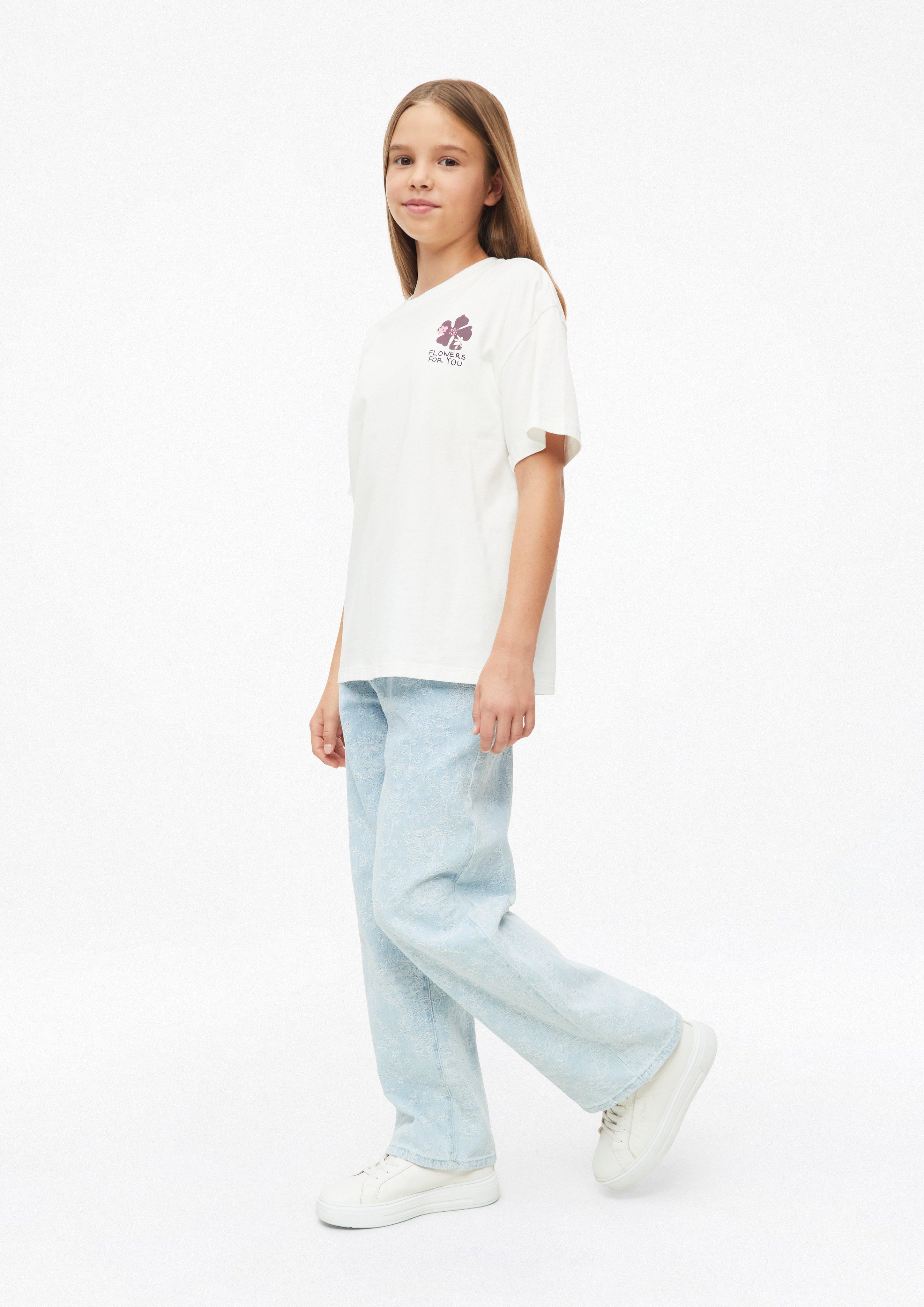 Kinder Oversize Printshirt in weiß von s.Oliver