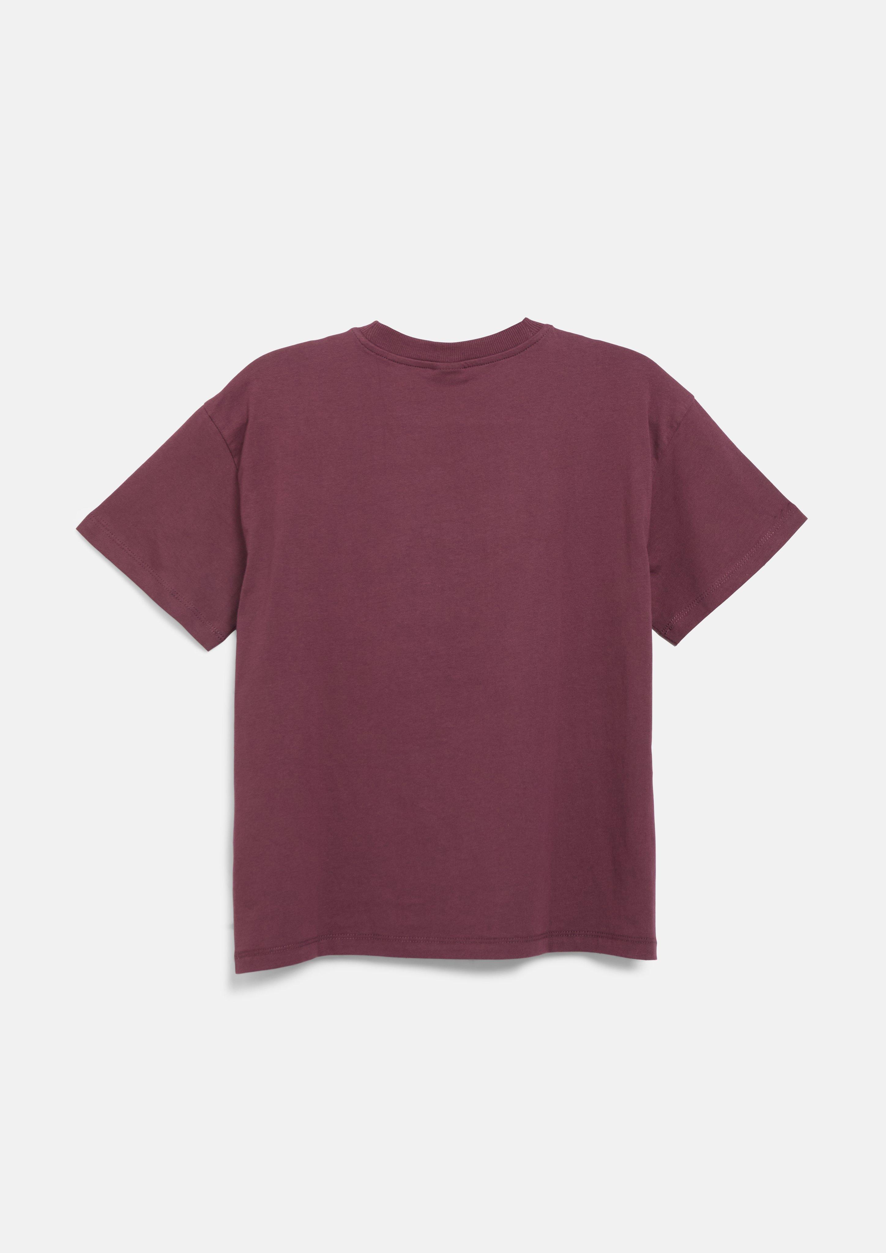 Junior Oversized shirt met print in rood van s.Oliver