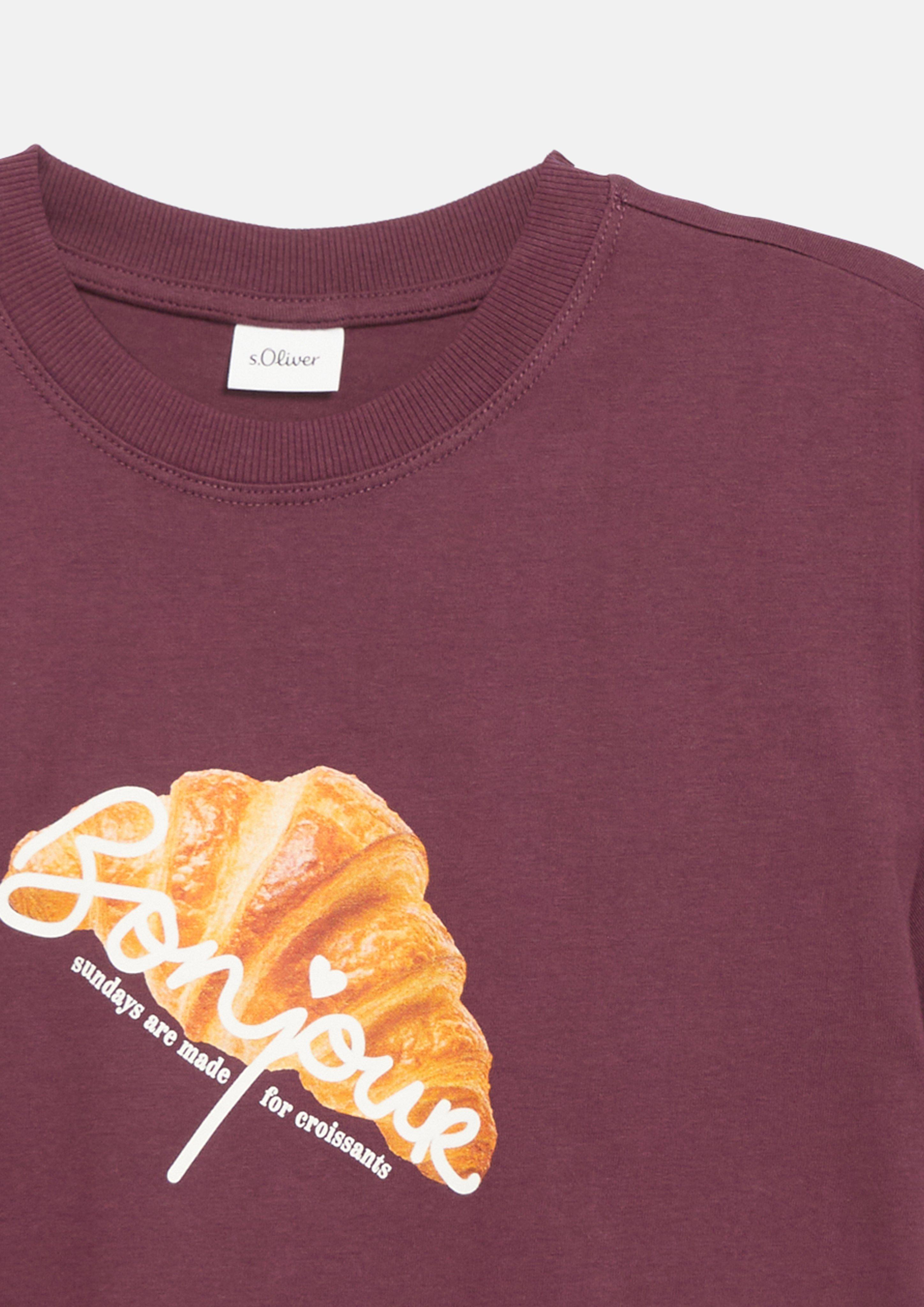Kinder Oversize Printshirt in rot von s.Oliver