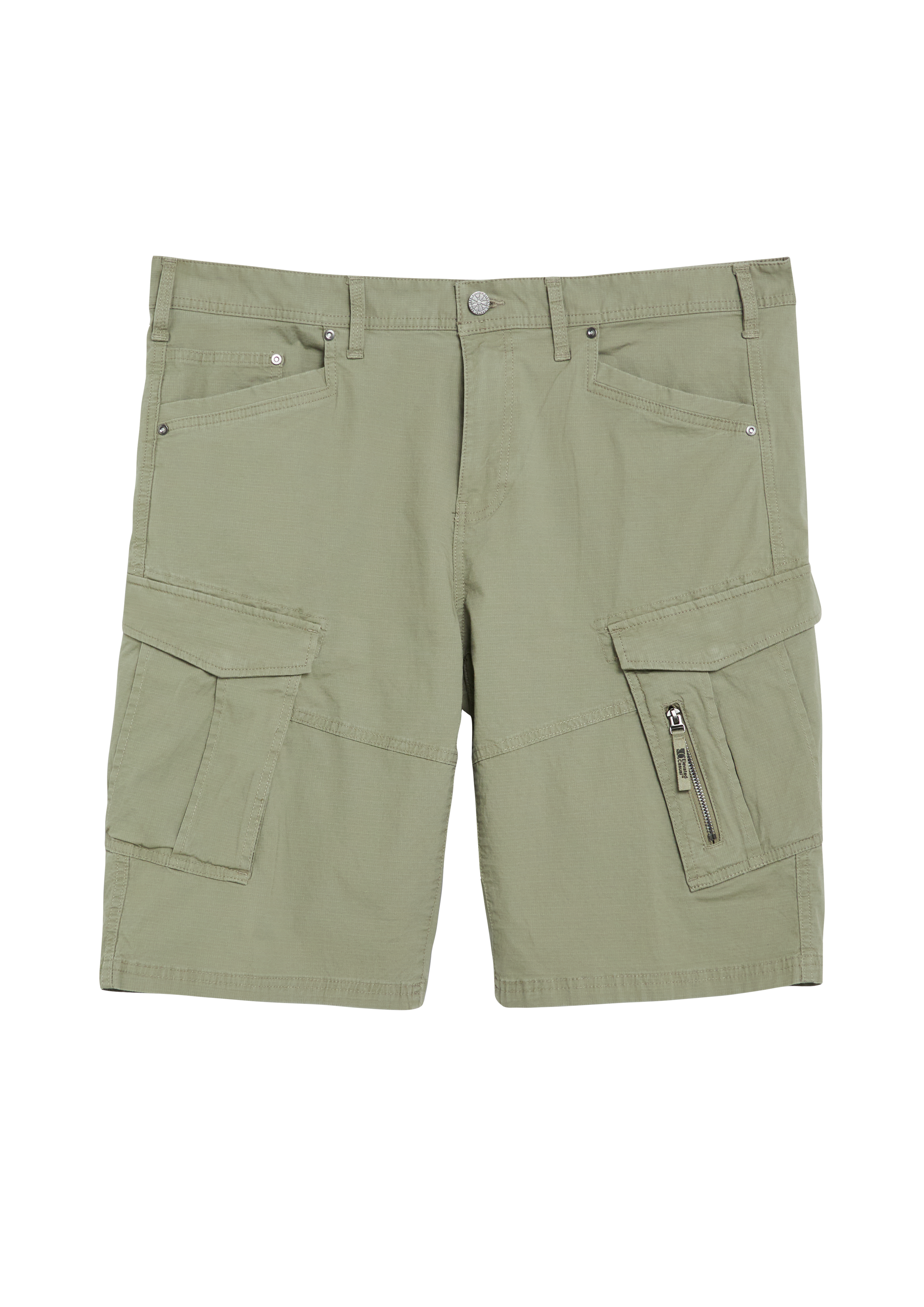 Strukturierte Bermuda mit Cargo-Taschen