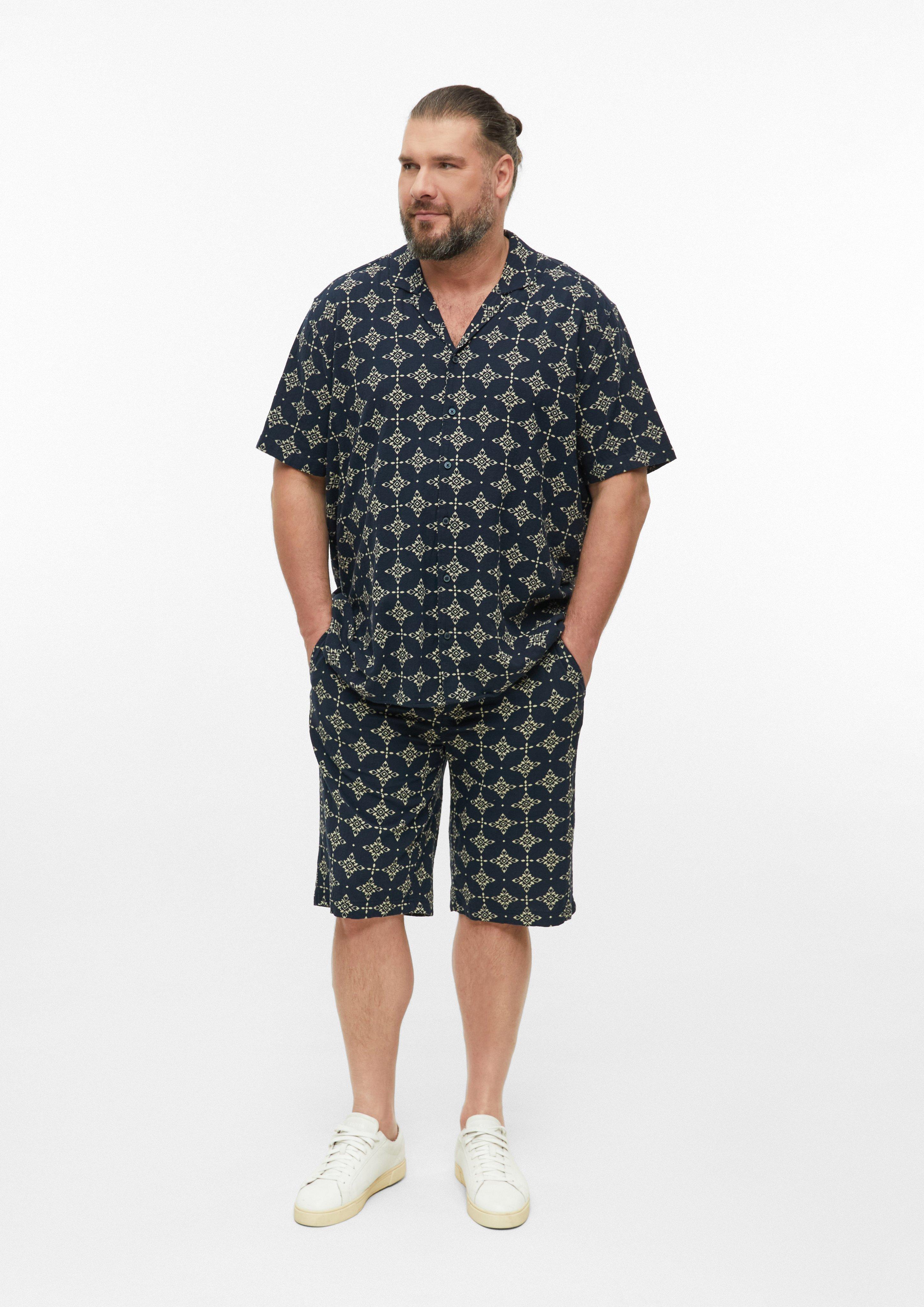 Pani Detroit: Štruktúrované šortky s celoplošnou potlačou vo farbe  od s.Oliver Men Big Sizes