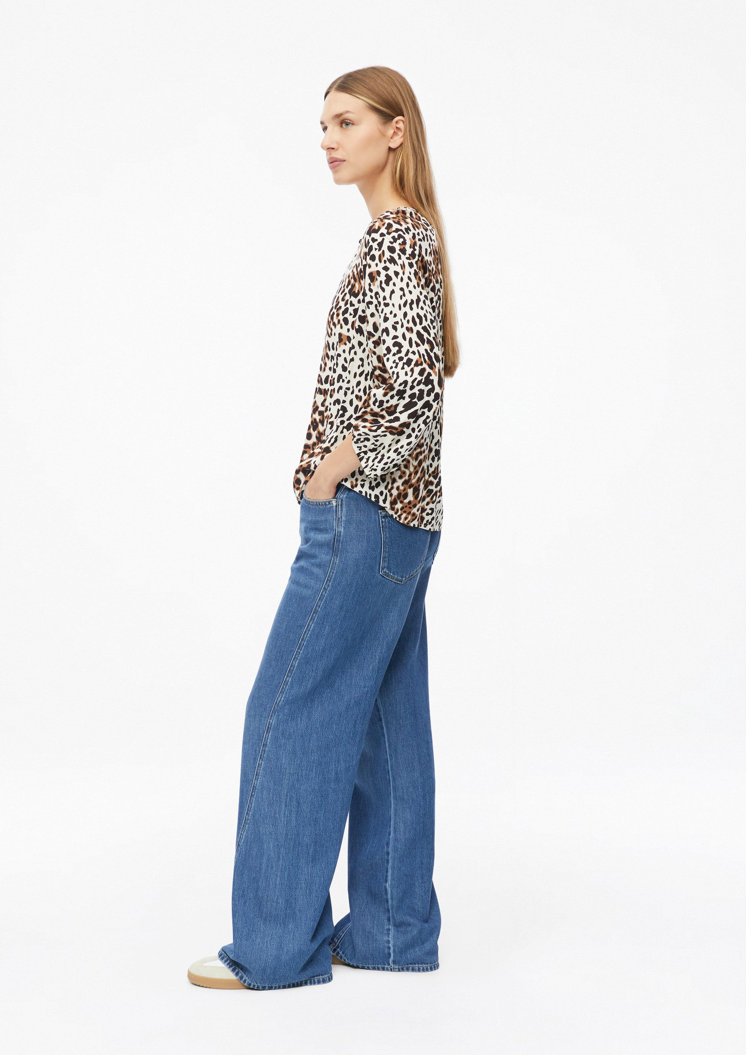 Damen Bluse im Relaxed Fit mit All-over-Print in creme von s.Oliver