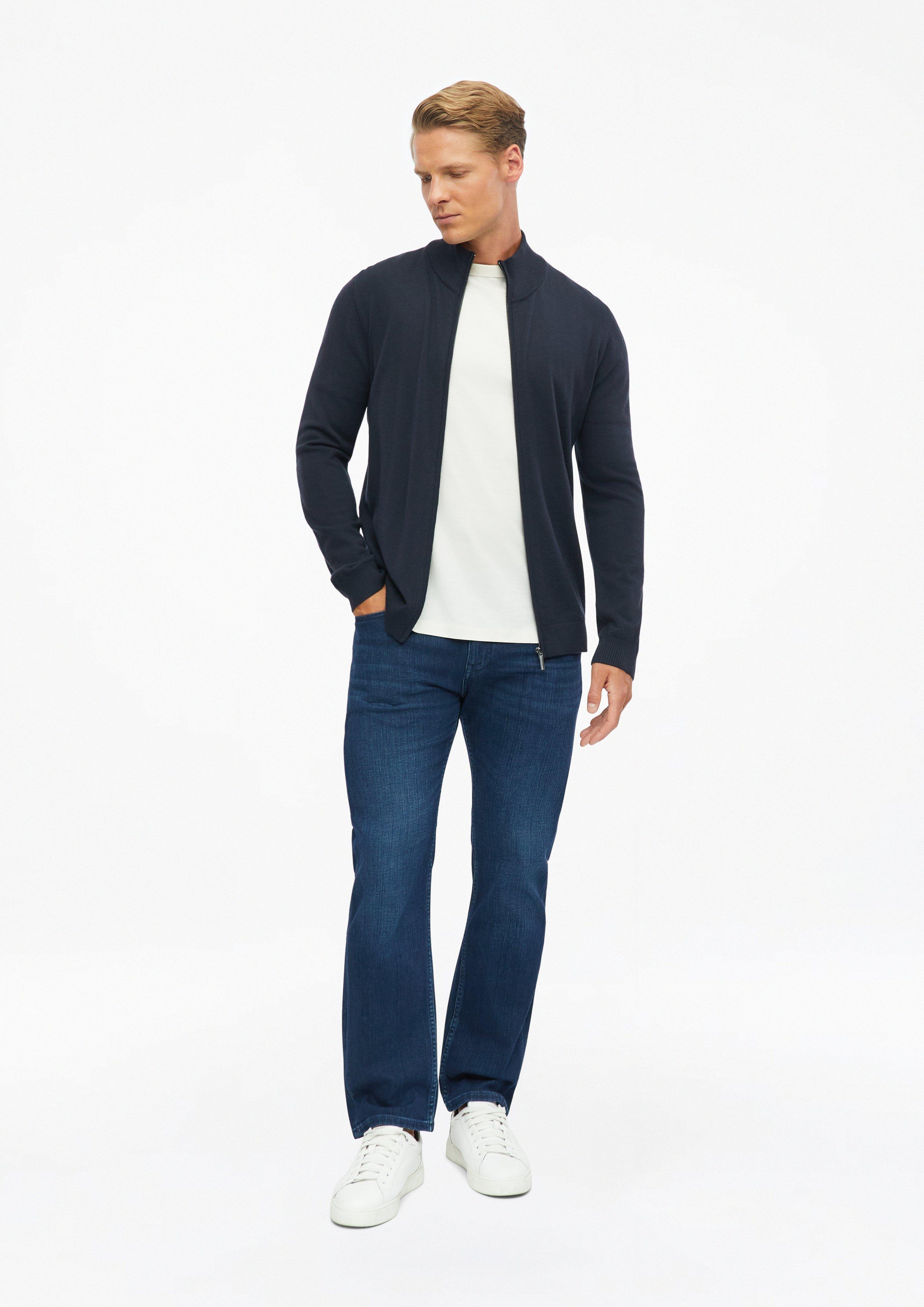 Herren Strickjacke in blau von s.Oliver BLACK LABEL