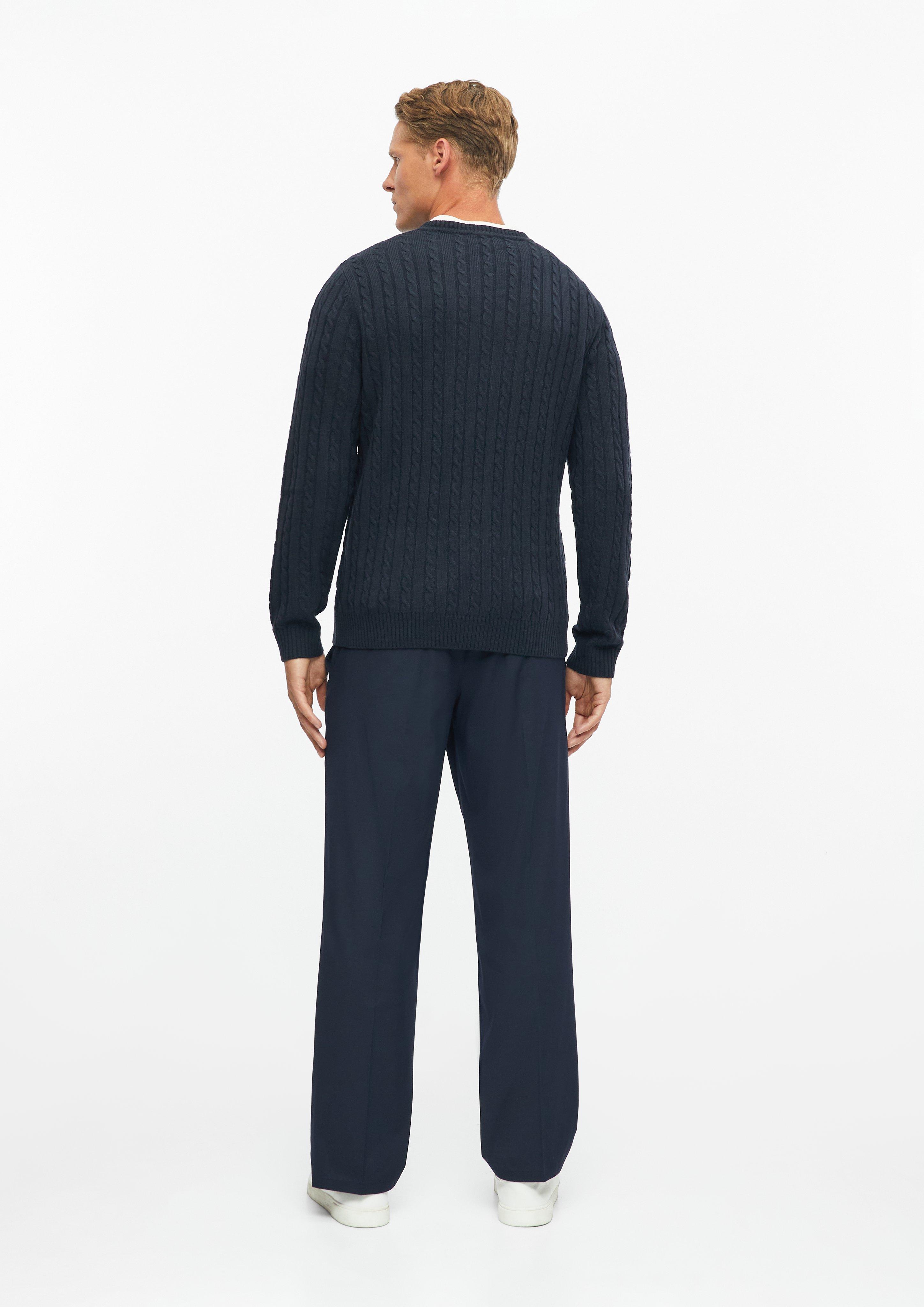 Hommes Pull en maille en bleu de s.Oliver BLACK LABEL