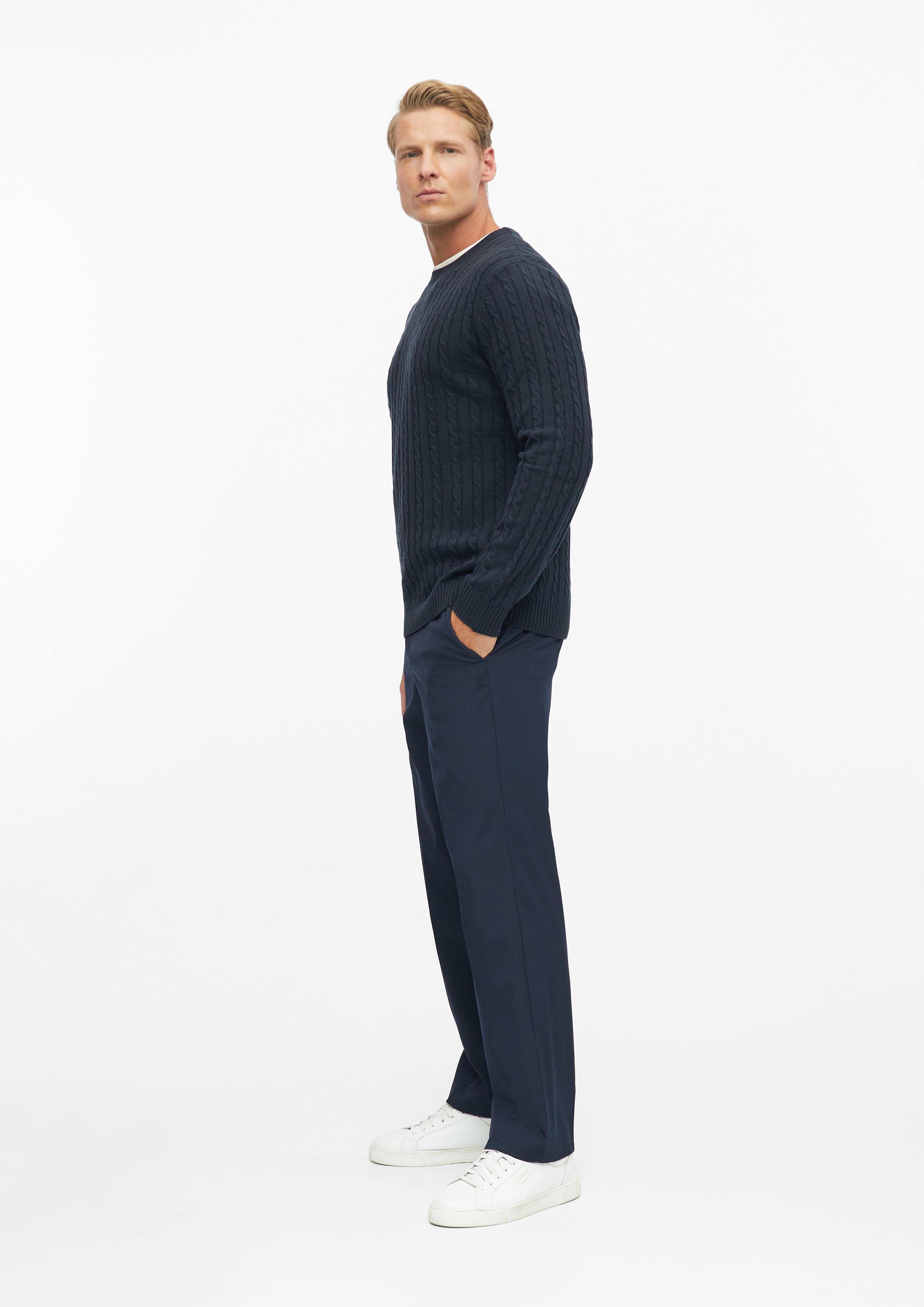 Hommes Pull en maille en bleu de s.Oliver BLACK LABEL