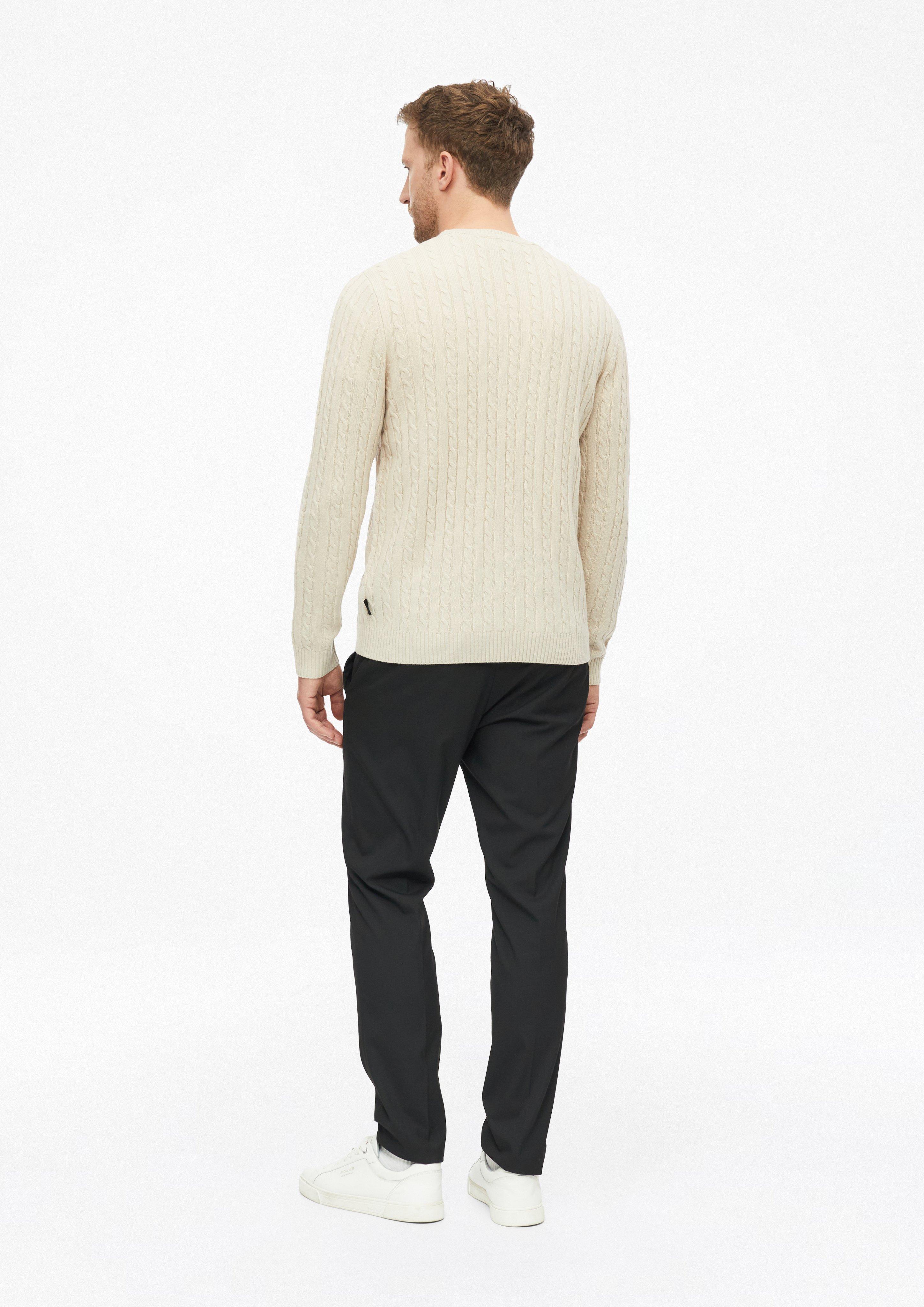 Hommes Pull en maille en beige de s.Oliver BLACK LABEL