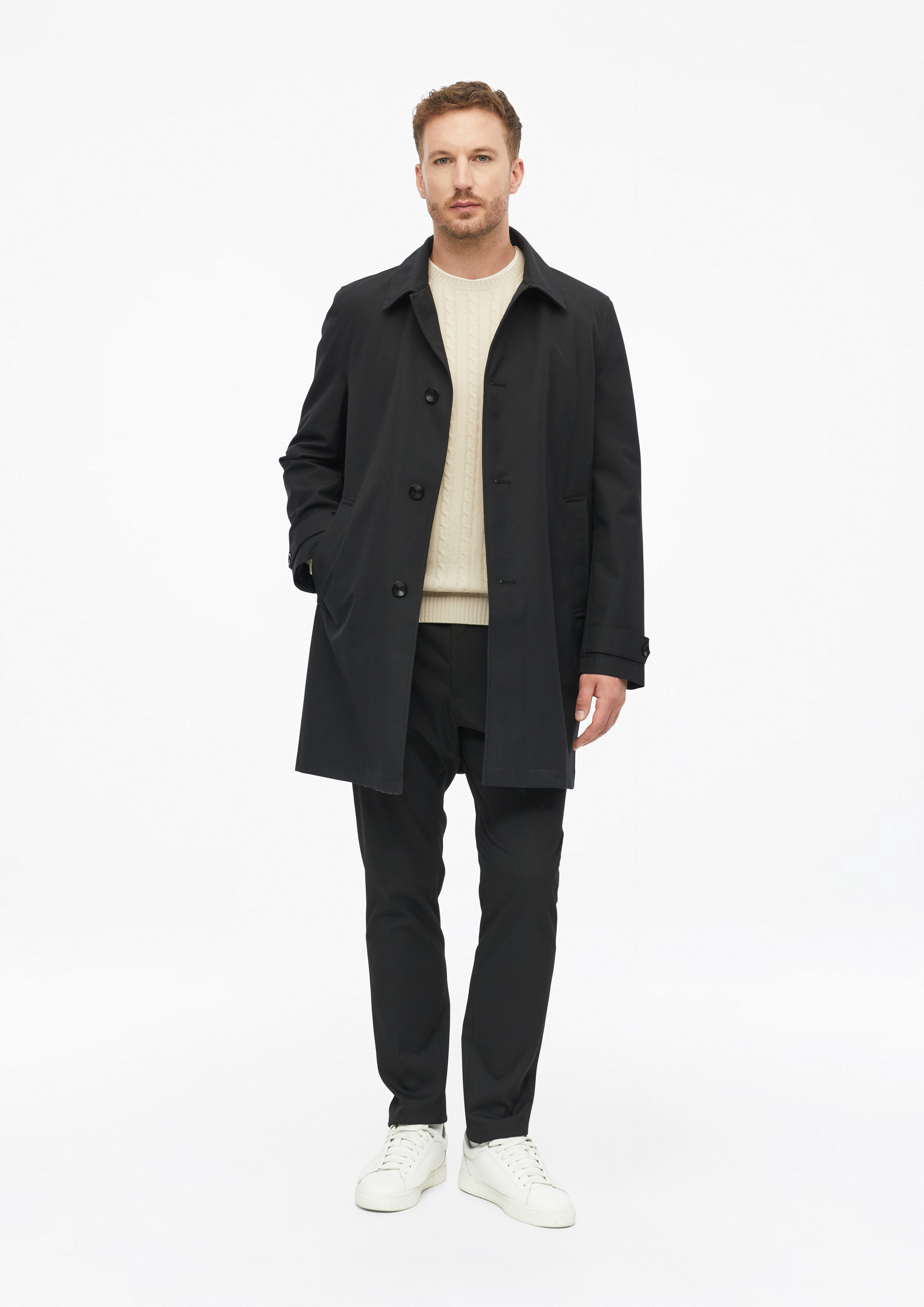 Hommes Pull en maille en beige de s.Oliver BLACK LABEL