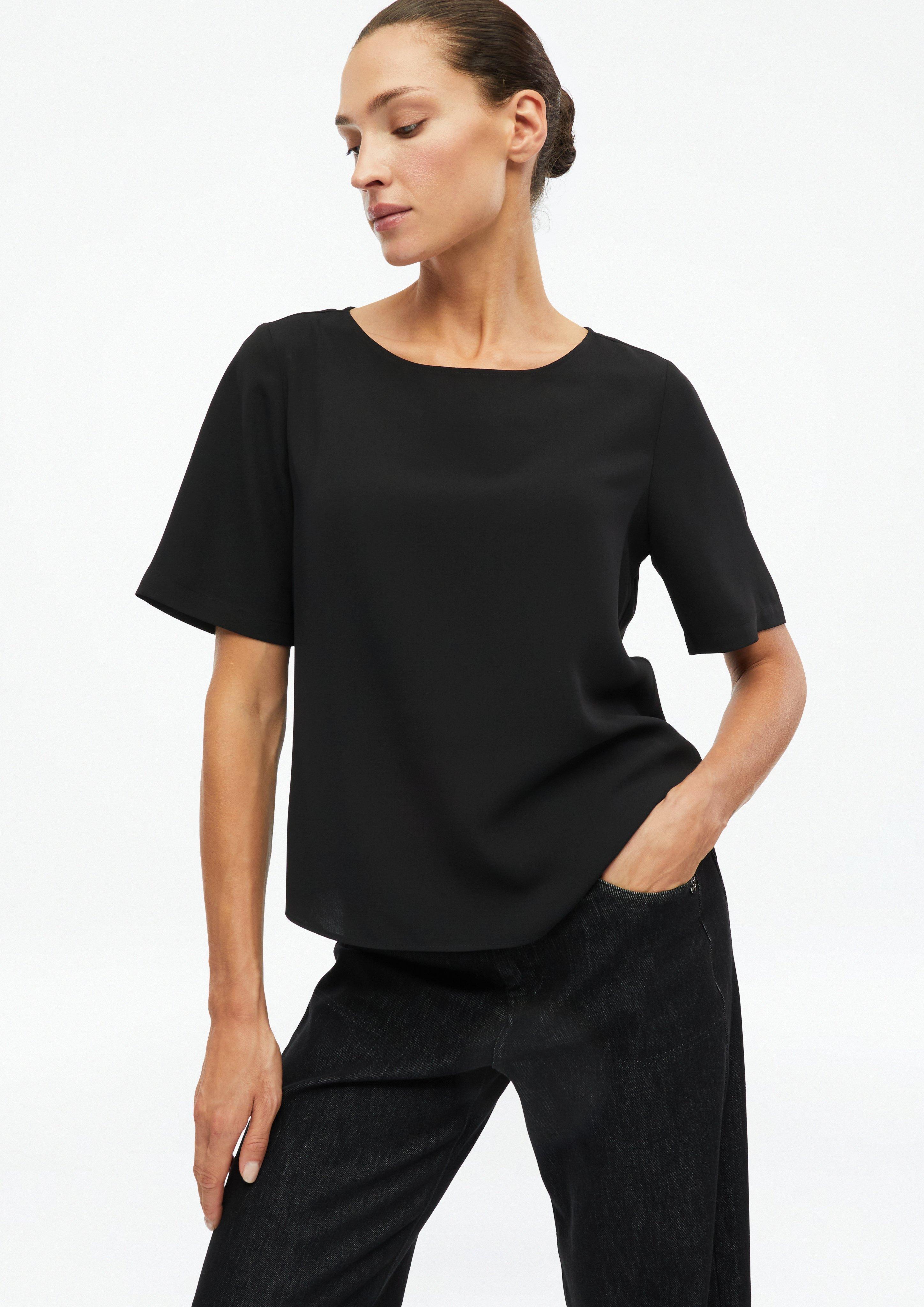Femmes Blouse en noir de s.Oliver BLACK LABEL