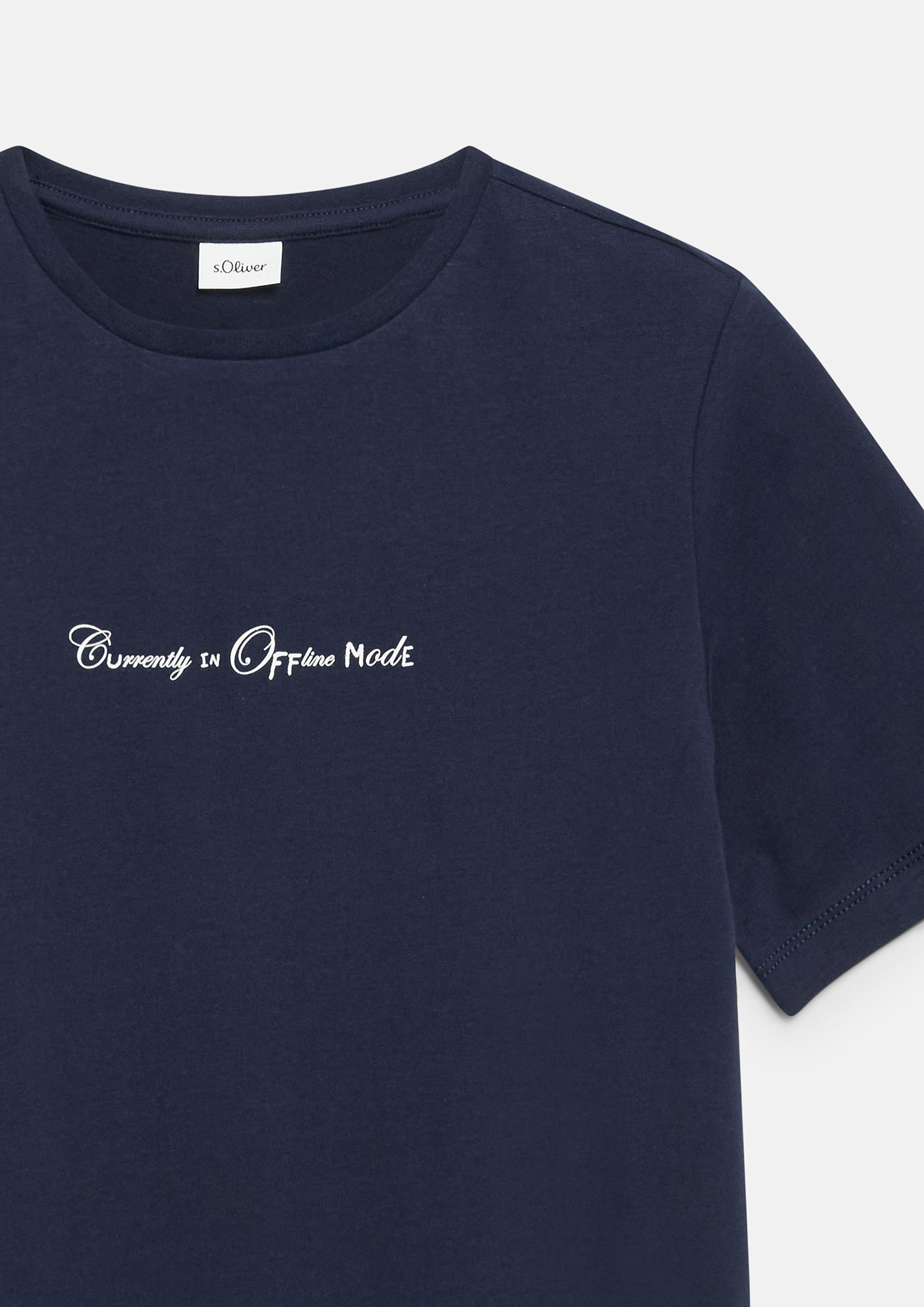 Kinder T-Shirt in blau von s.Oliver