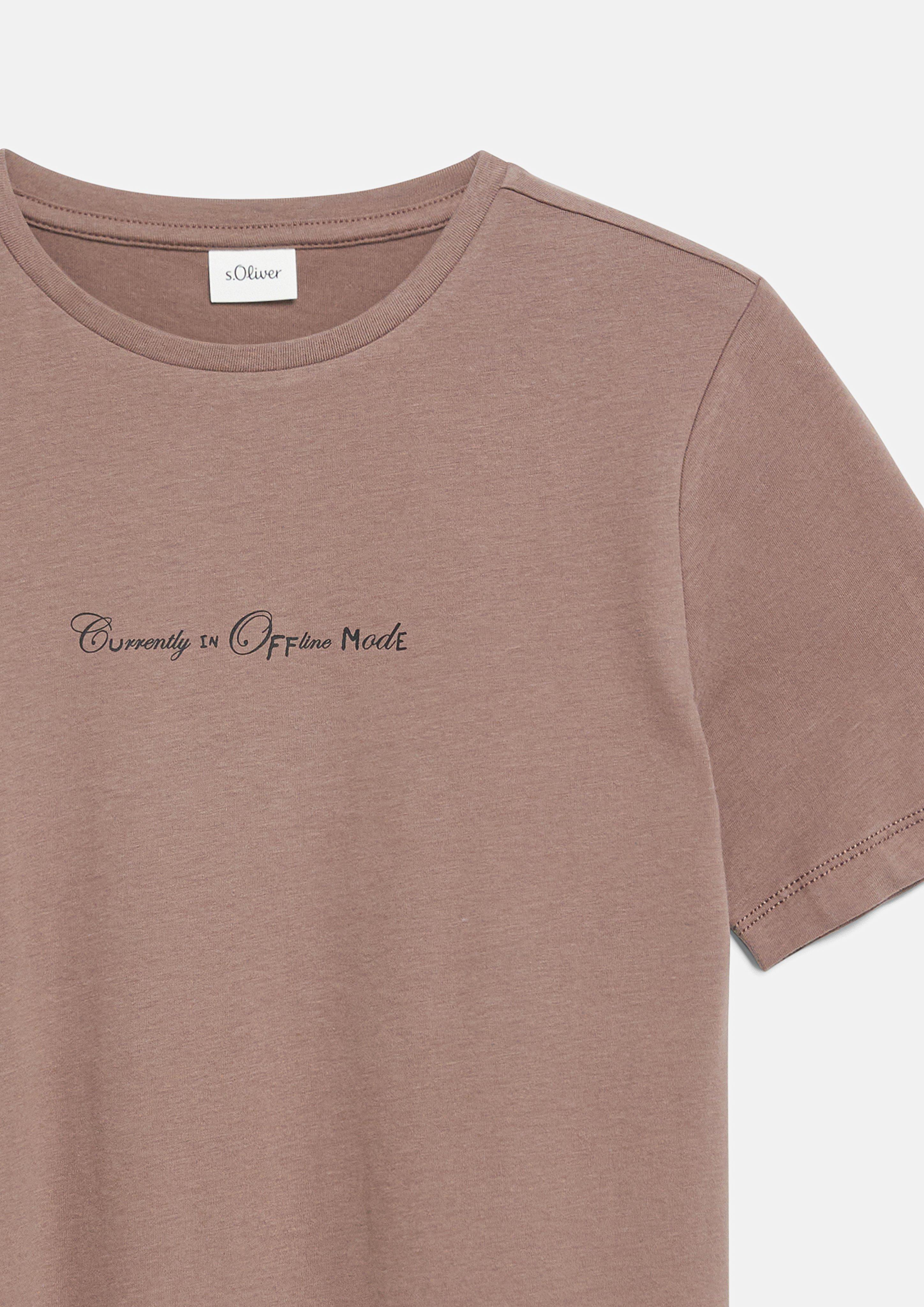 Kinder T-Shirt in braun von s.Oliver