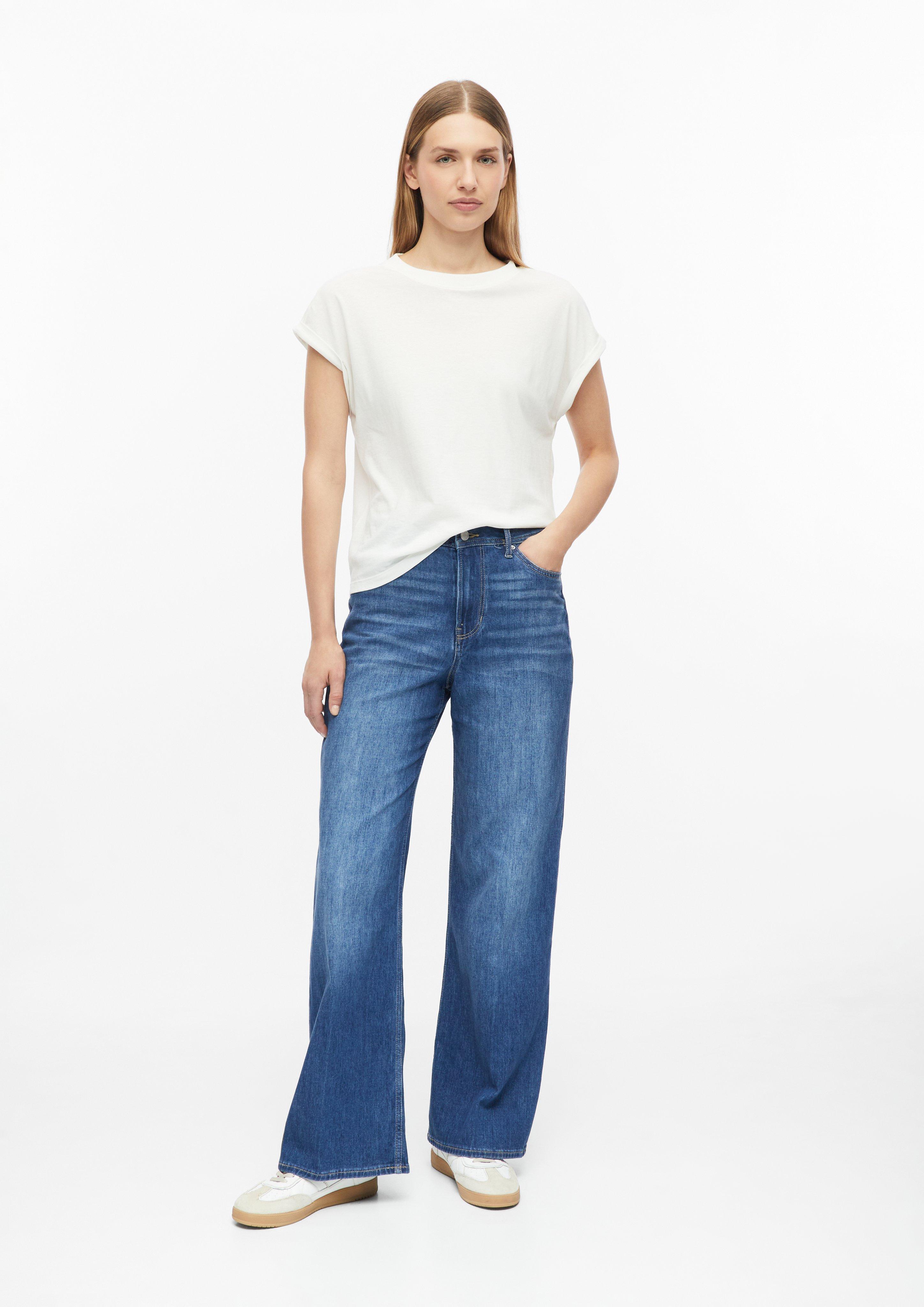 Dames Jeans Suri / Regular Fit / Hoge taille / Wijde pijpen in blauw van s.Oliver