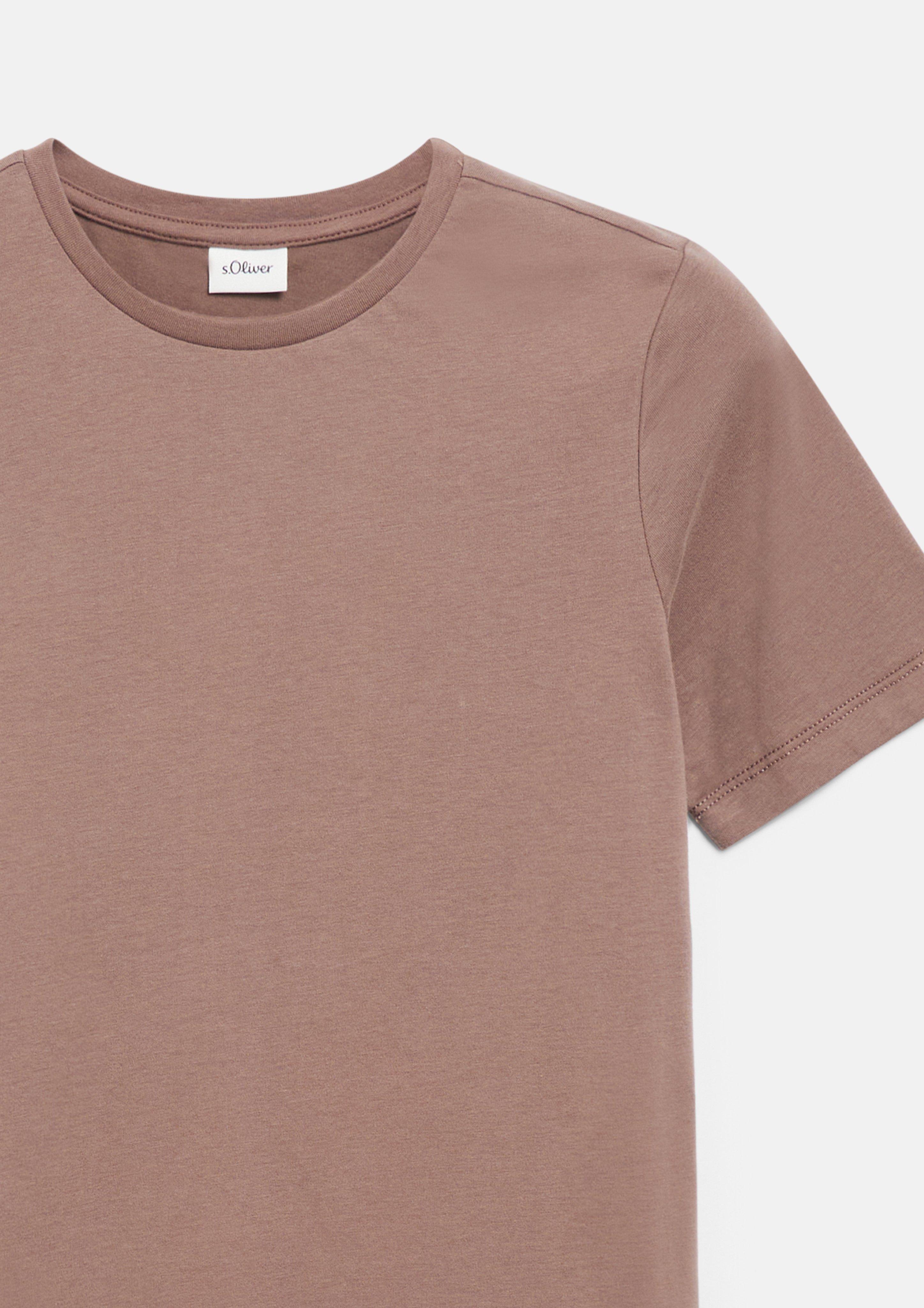 Kinder T-Shirt mit Artwork in braun von s.Oliver
