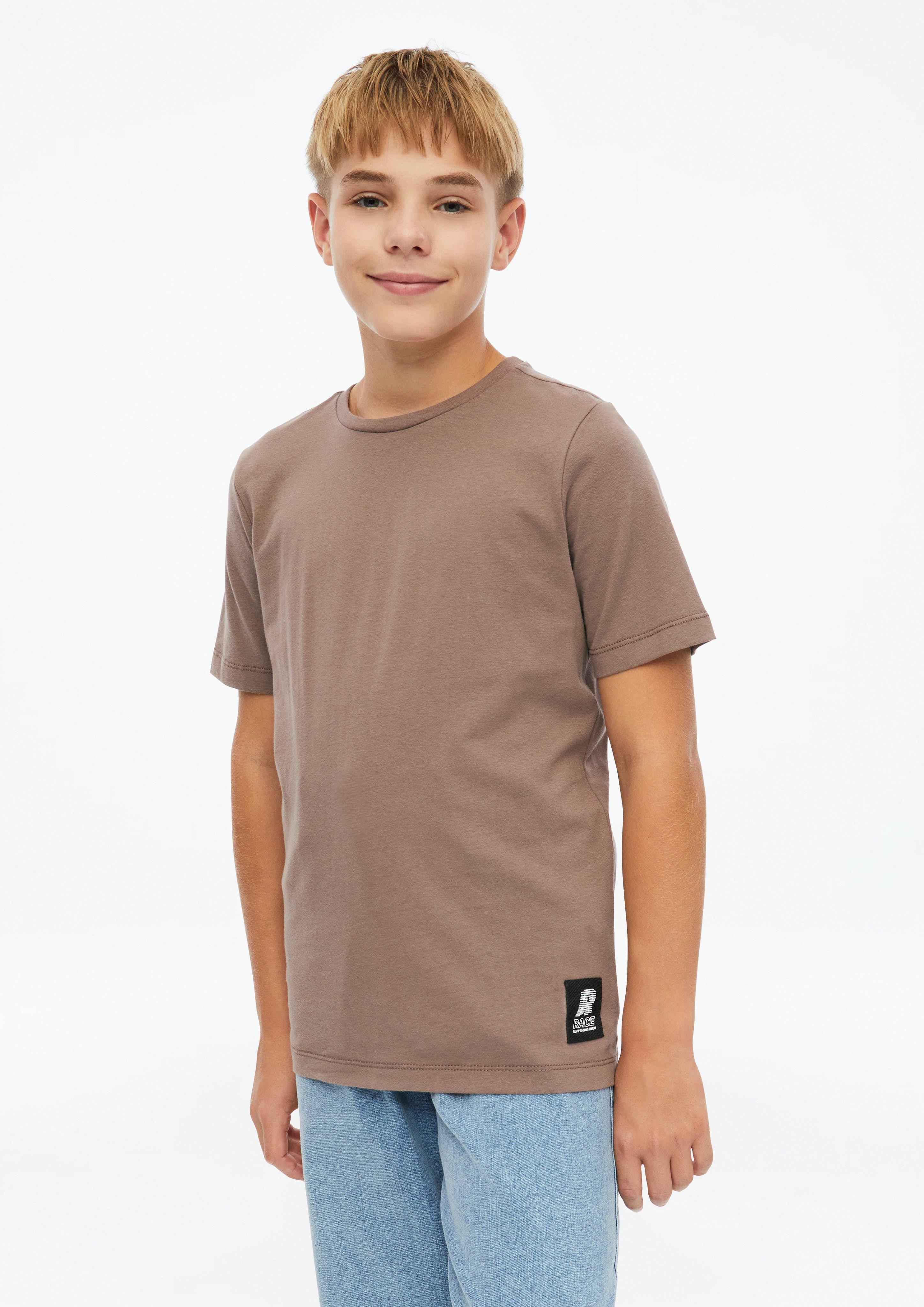 T-shirt with Artwork in brown by s.Oliver