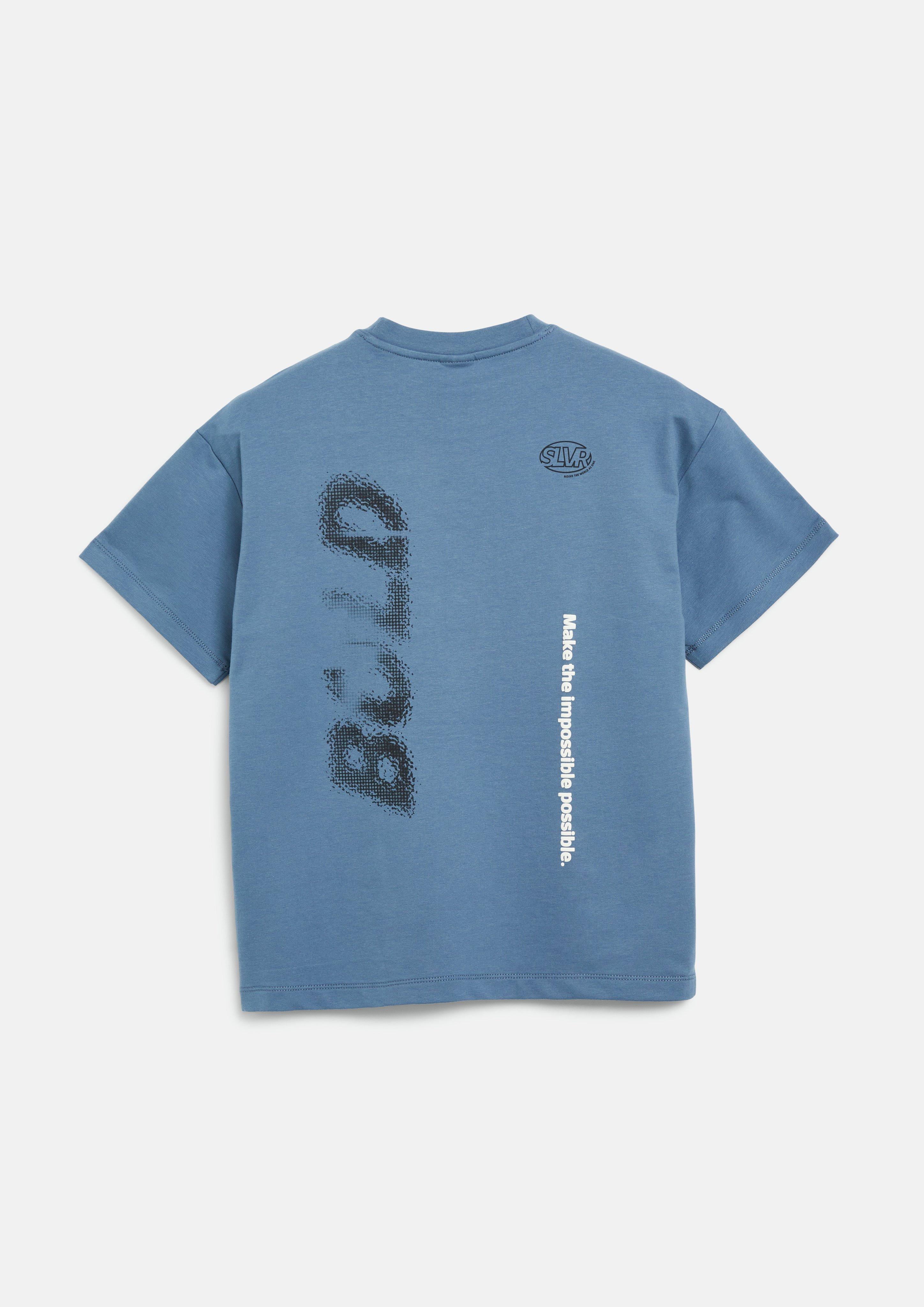 Junior T-shirt oversize en molleton léger avec imprimé en bleu de s.Oliver