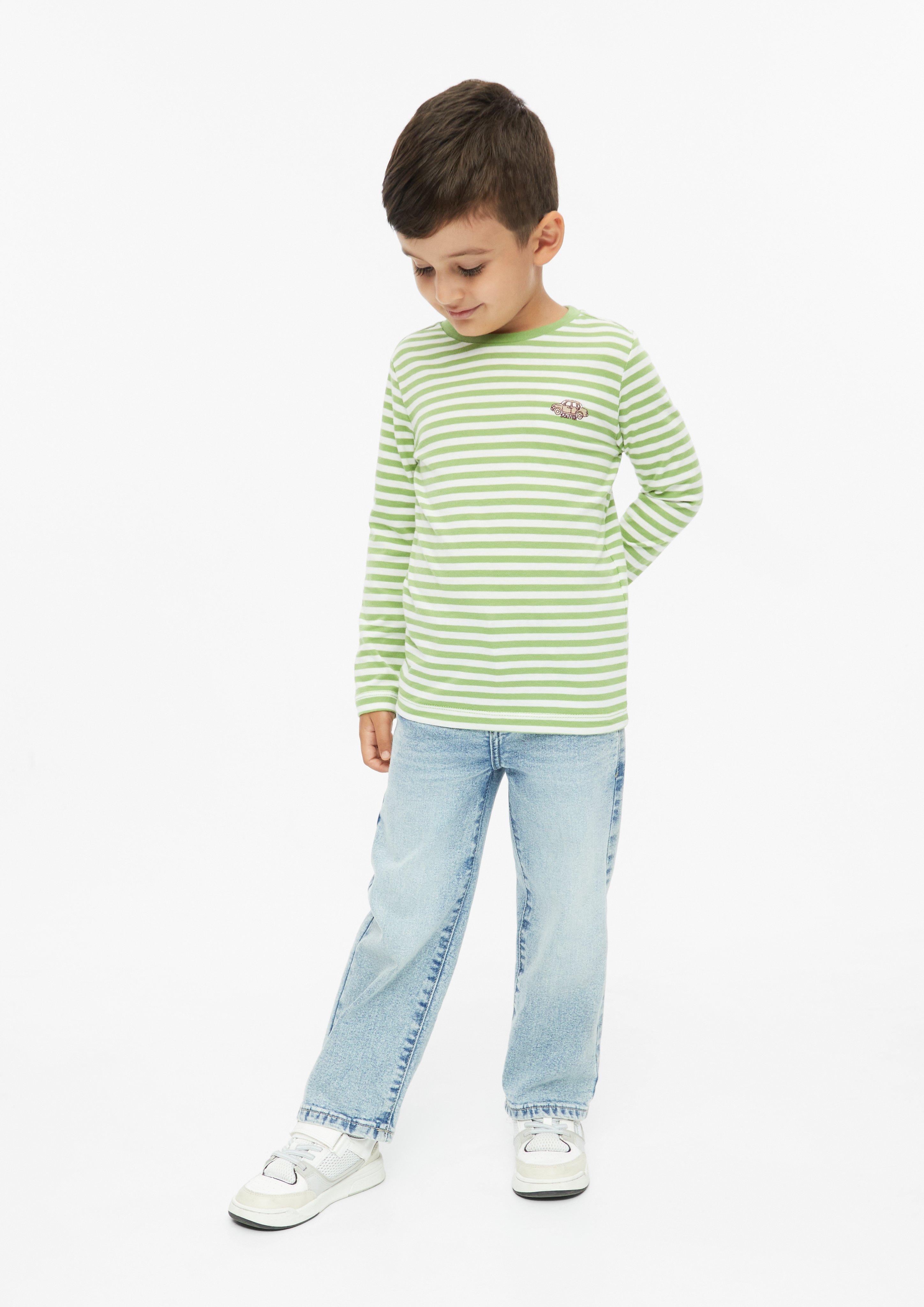 Kids Long-Sleeve T-Shirt with Artwork in white by s.Oliver