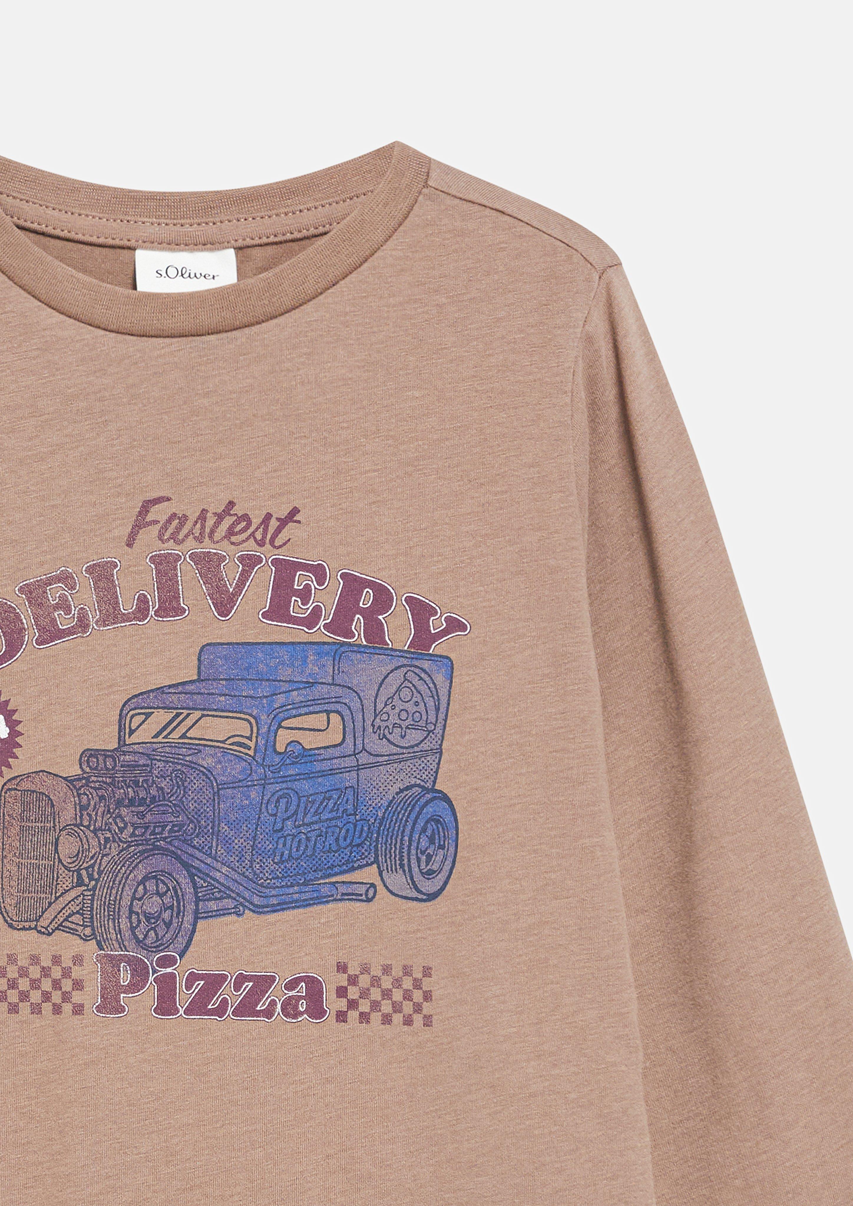 Junior T-shirt en brun de s.Oliver