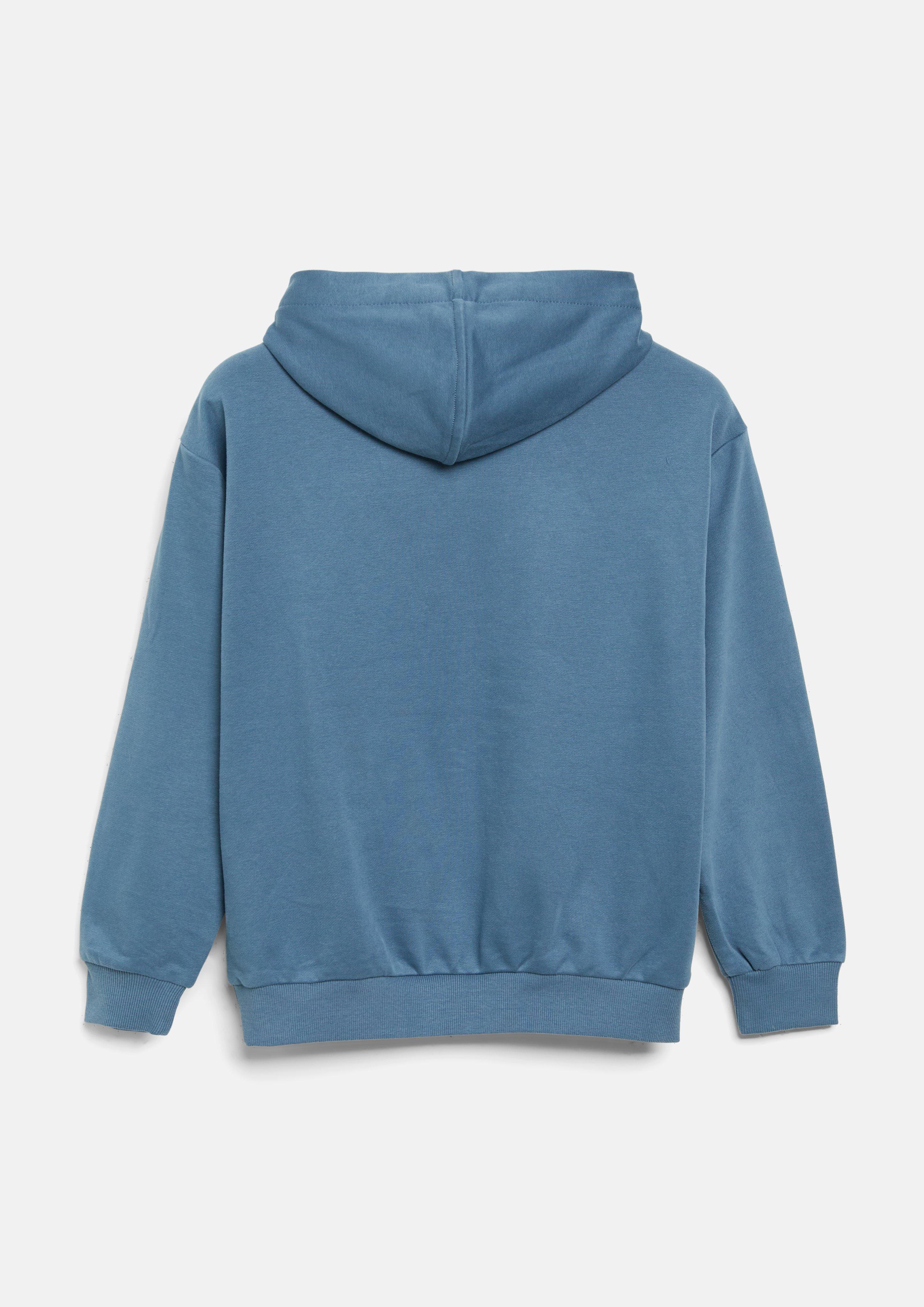 Kids Oversized Hooded Sweatshirt with Patch in blue by s.Oliver