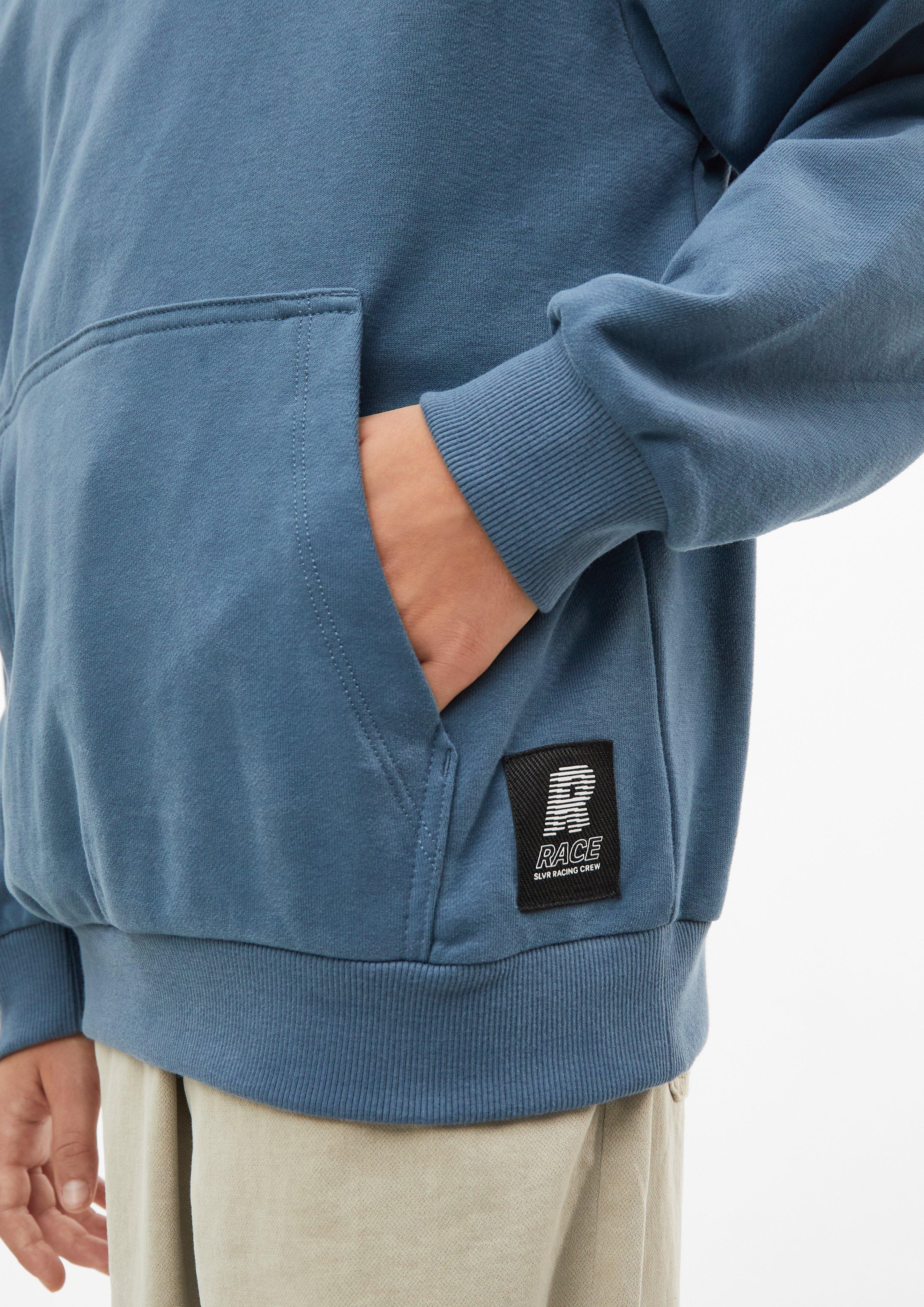 Deti Oversized mikina s kapucňou s nášivkou vo farbe modrá od s.Oliver