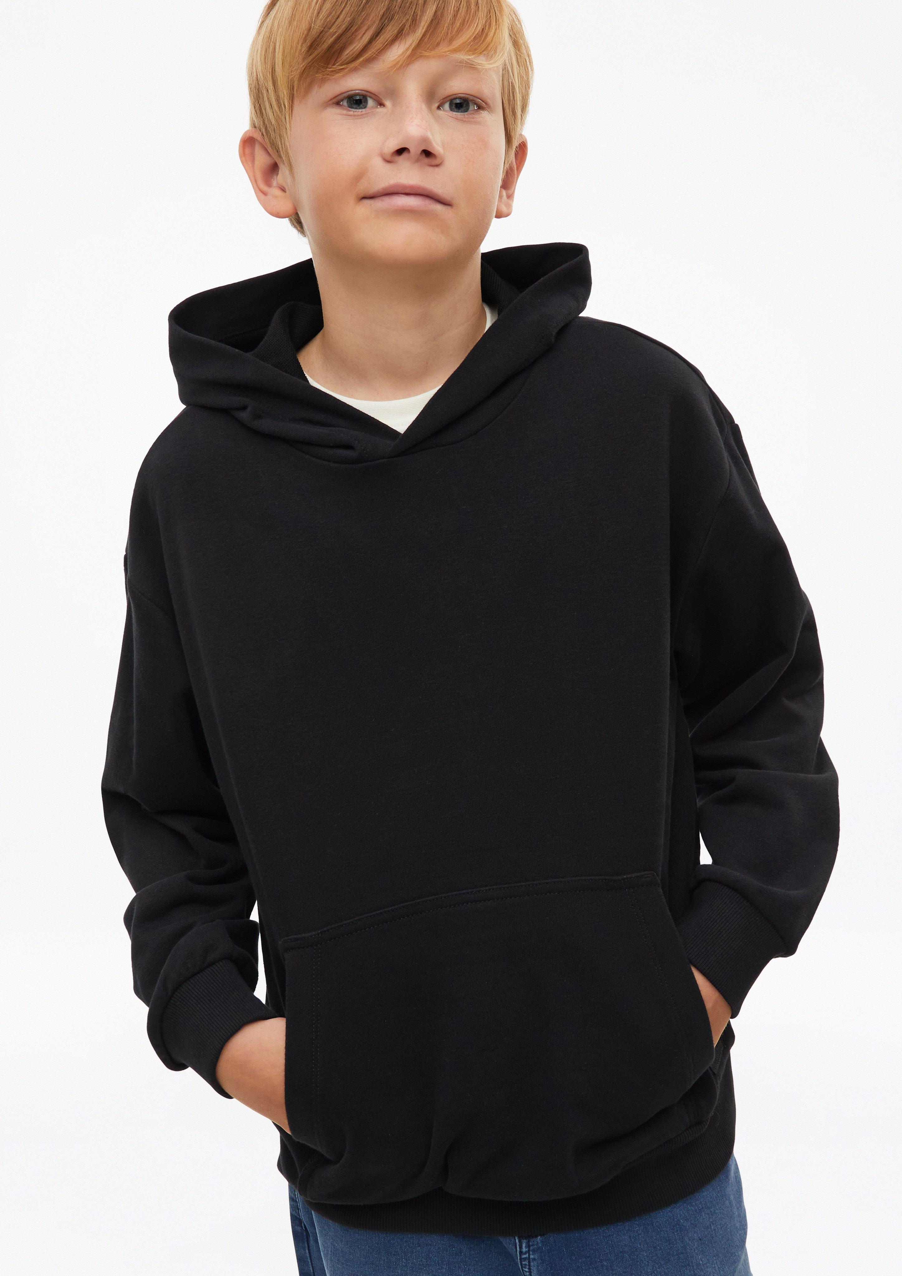 Deti Oversized mikina s kapucňou s nášivkou vo farbe čierna od s.Oliver