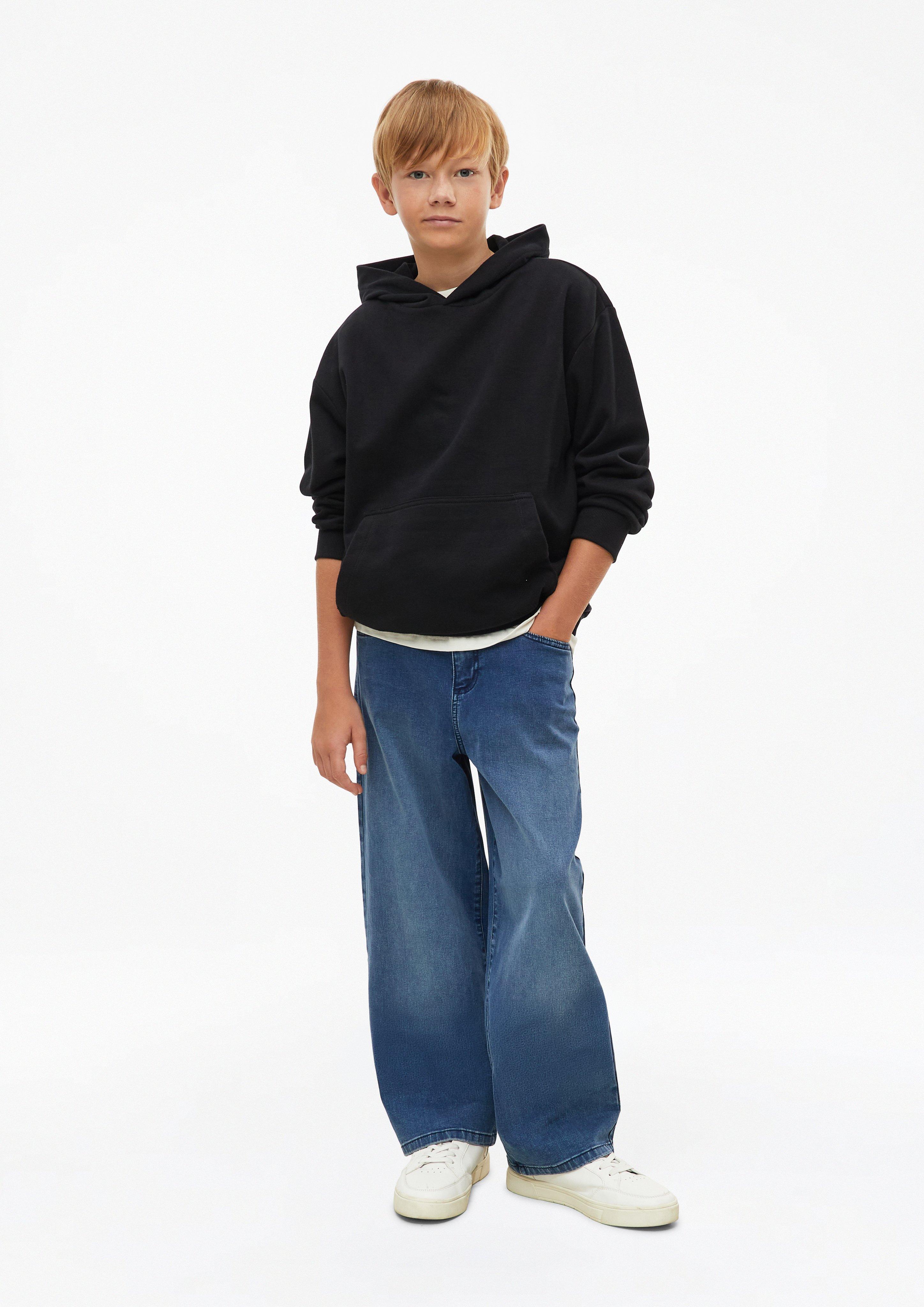 Deti Oversized mikina s kapucňou s nášivkou vo farbe čierna od s.Oliver